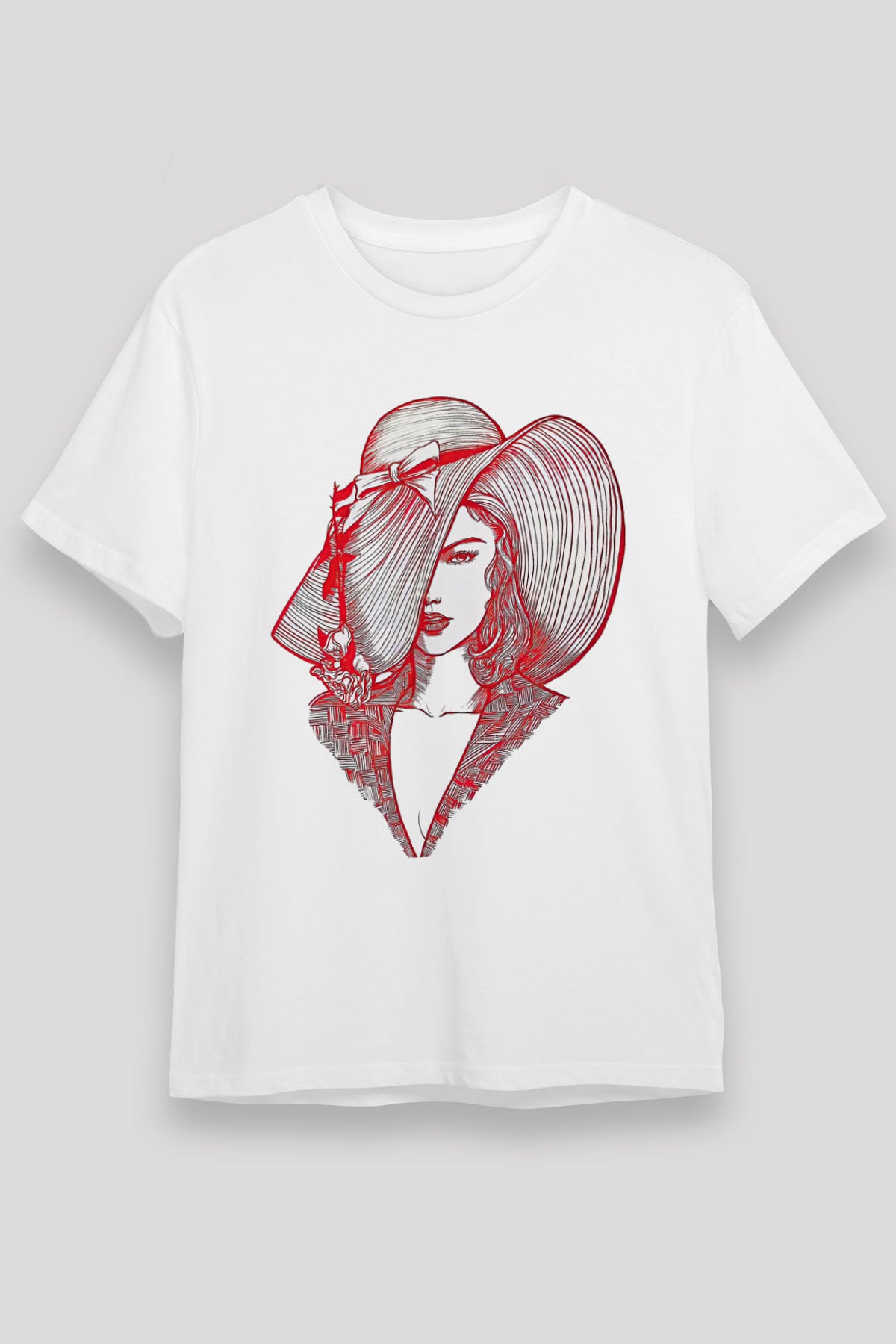 Taylor Swift Baskılı Unisex Beyaz Tişört - Tshirt