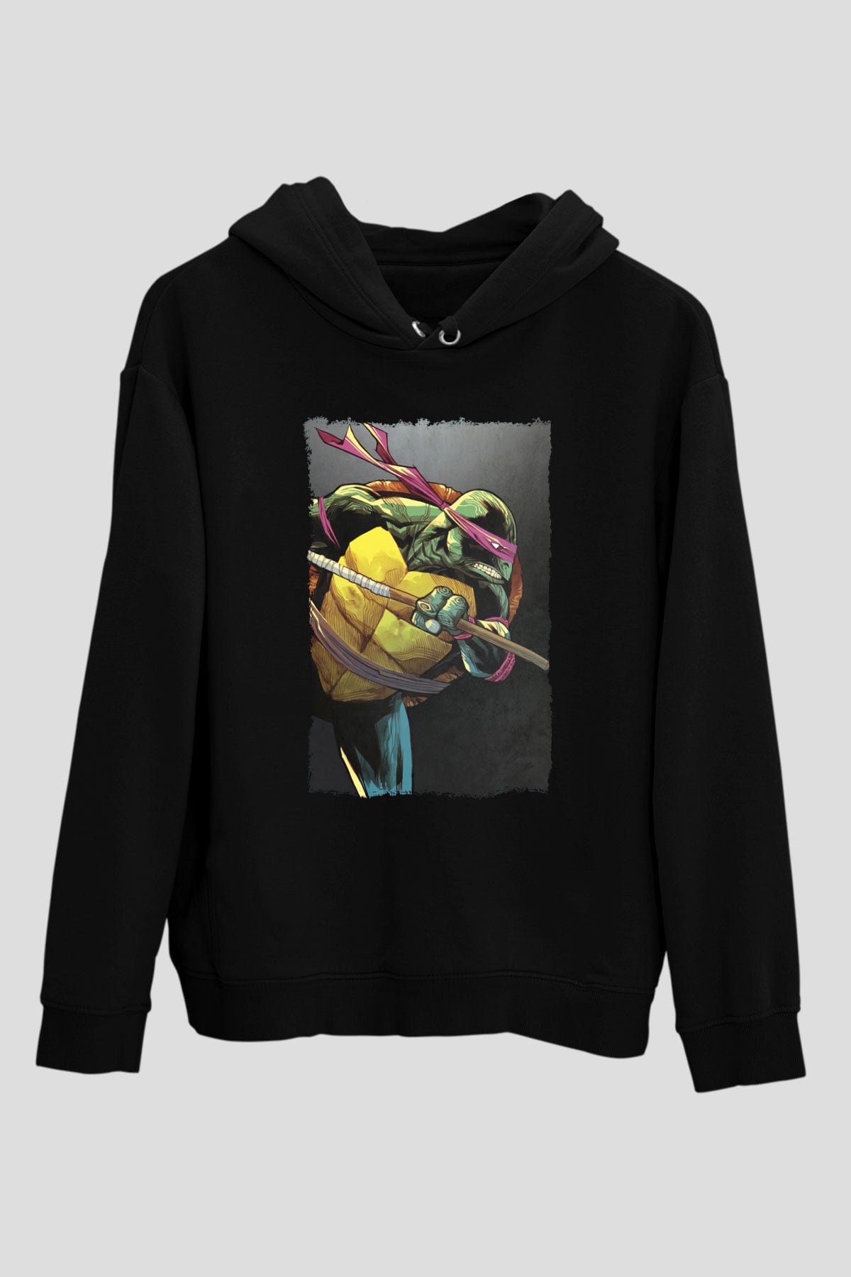 Teenage Mutant Ninja Turtles Ninja Kaplumbağalar Siyah Unisex Hoodie