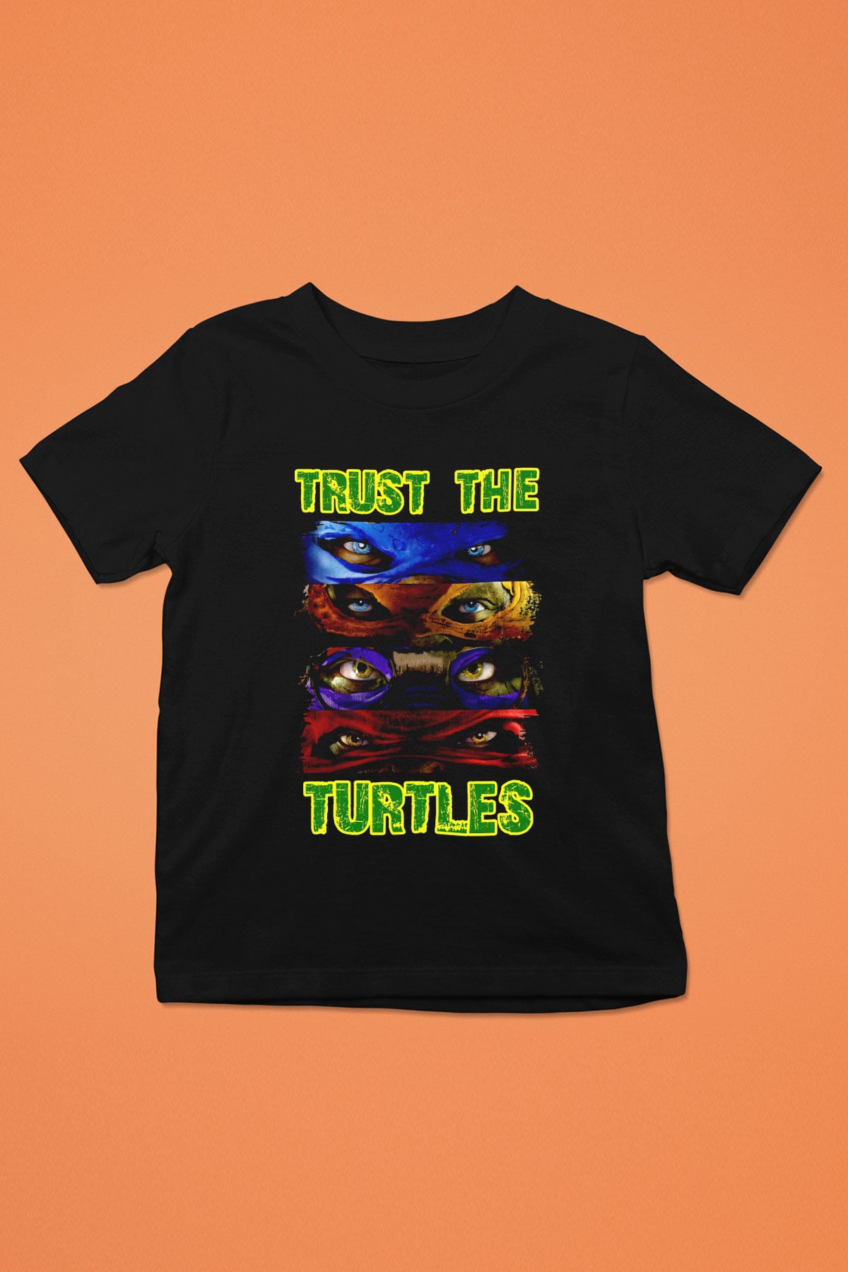 Teenage Mutant Ninja Turtles Ninja Kaplumbağalar Siyah Unisex  Çocuk Tişört