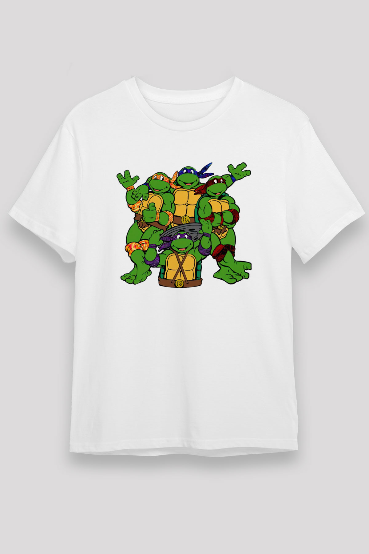 Teenage Mutant Ninja Turtles Ninja Kaplumbağalar Beyaz Unisex Tişört