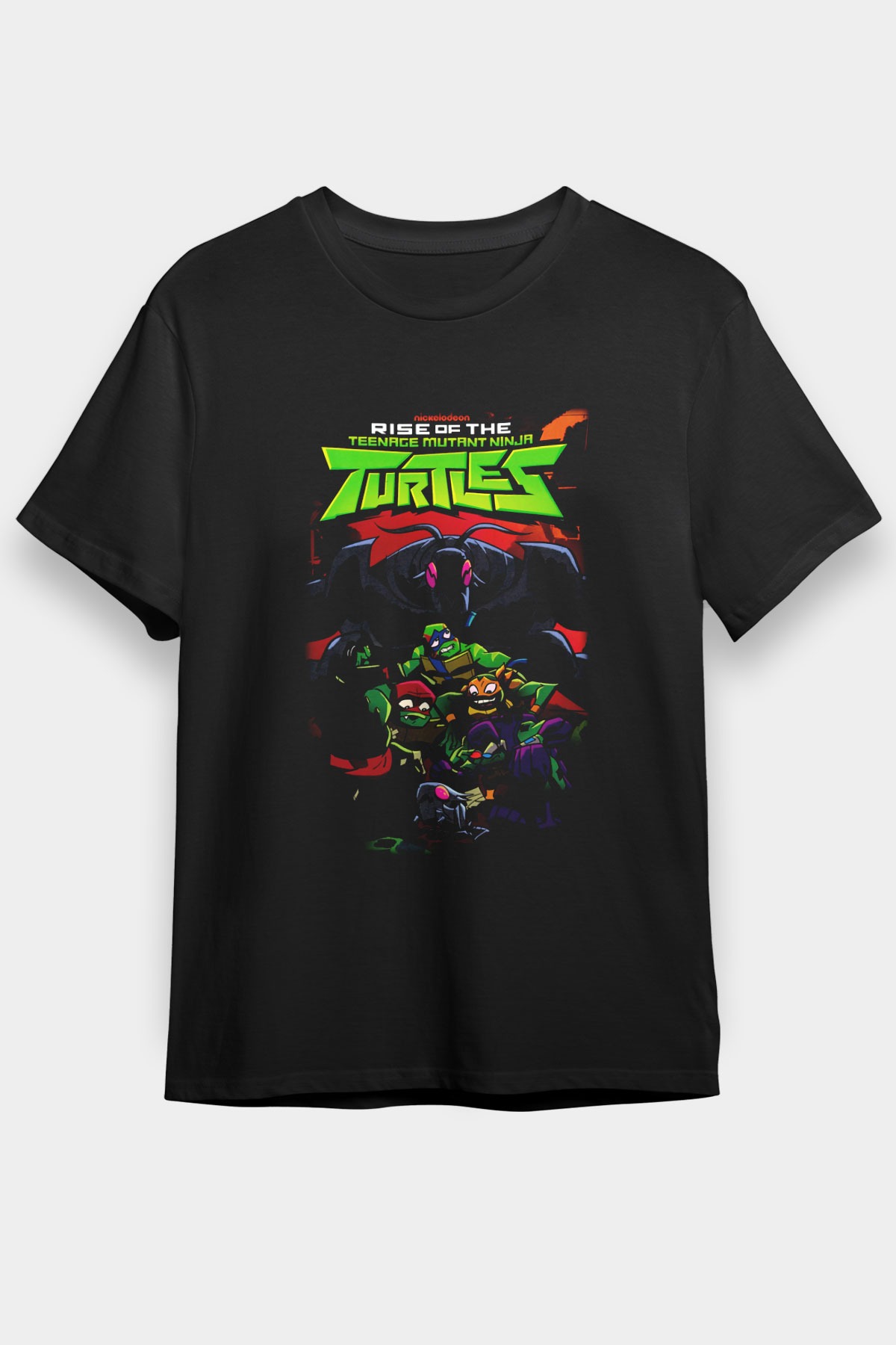 Teenage Mutant Ninja Turtles Ninja Kaplumbağalar Siyah Unisex Tişört