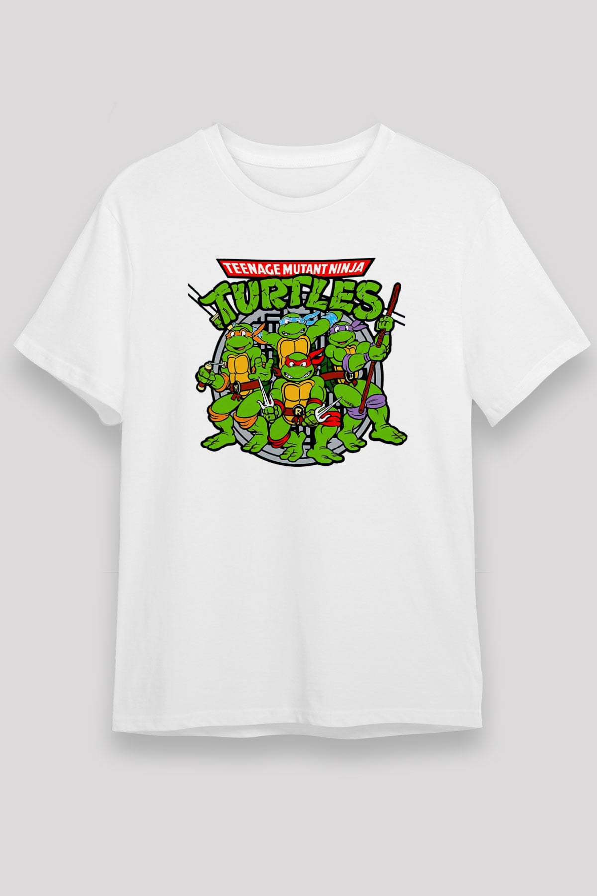 Teenage Mutant Ninja Turtles Ninja Kaplumbağalar Beyaz Unisex Tişört