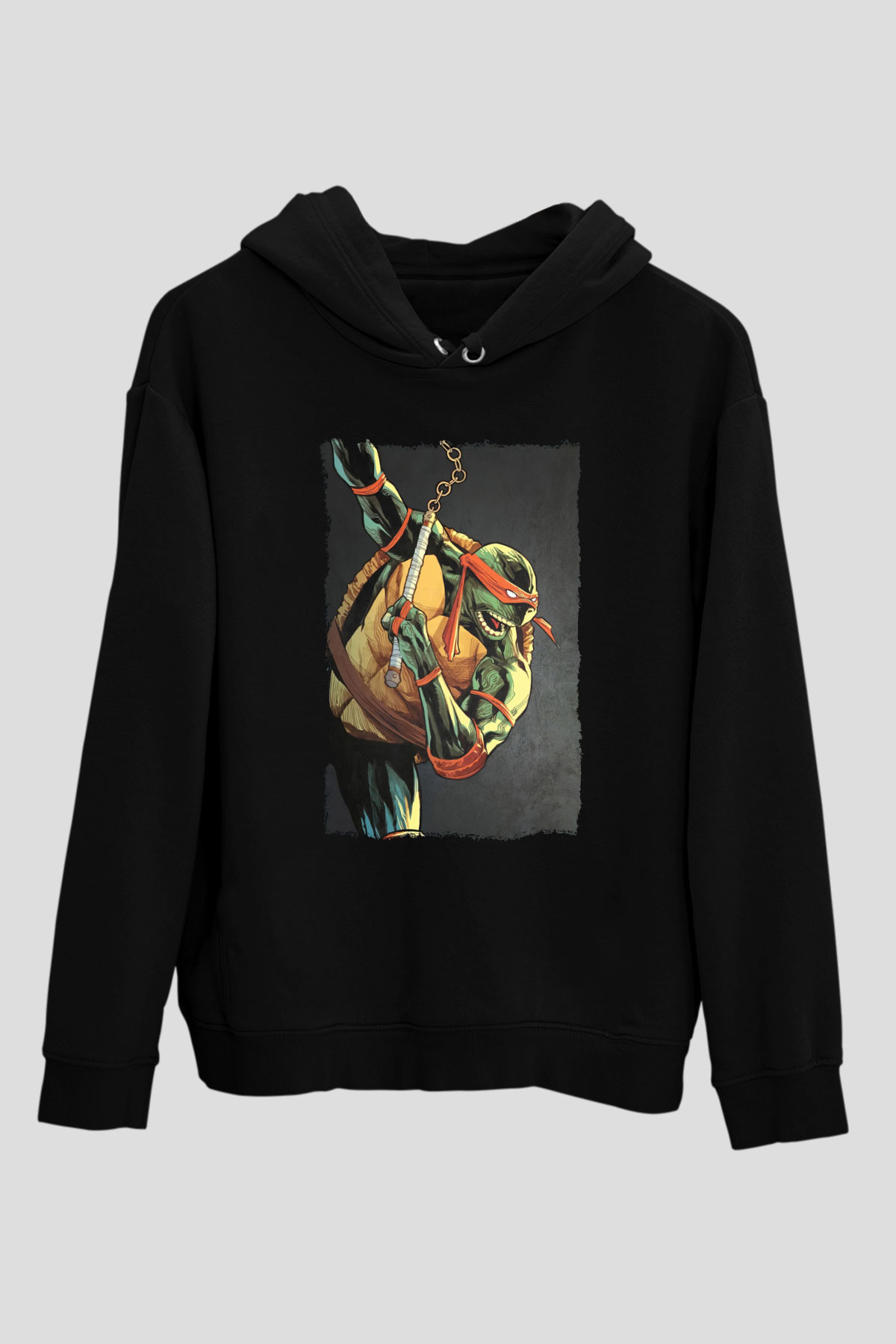 Teenage Mutant Ninja Turtles Ninja Kaplumbağalar Siyah Unisex Hoodie