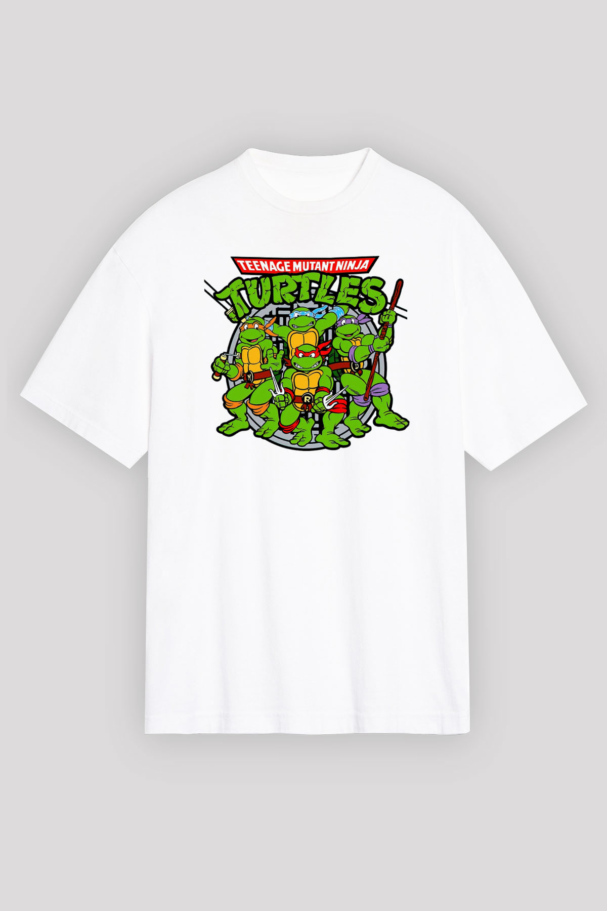 Teenage Mutant Ninja Turtles Ninja Kaplumbağalar Beyaz Unisex Tişört