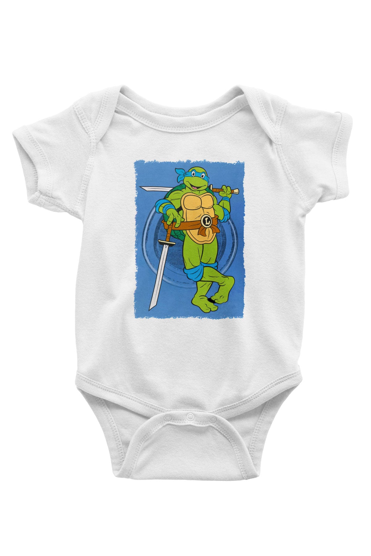 Teenage Mutant Ninja Turtles Ninja Kaplumbağalar Beyaz Bebek Body - Zıbın