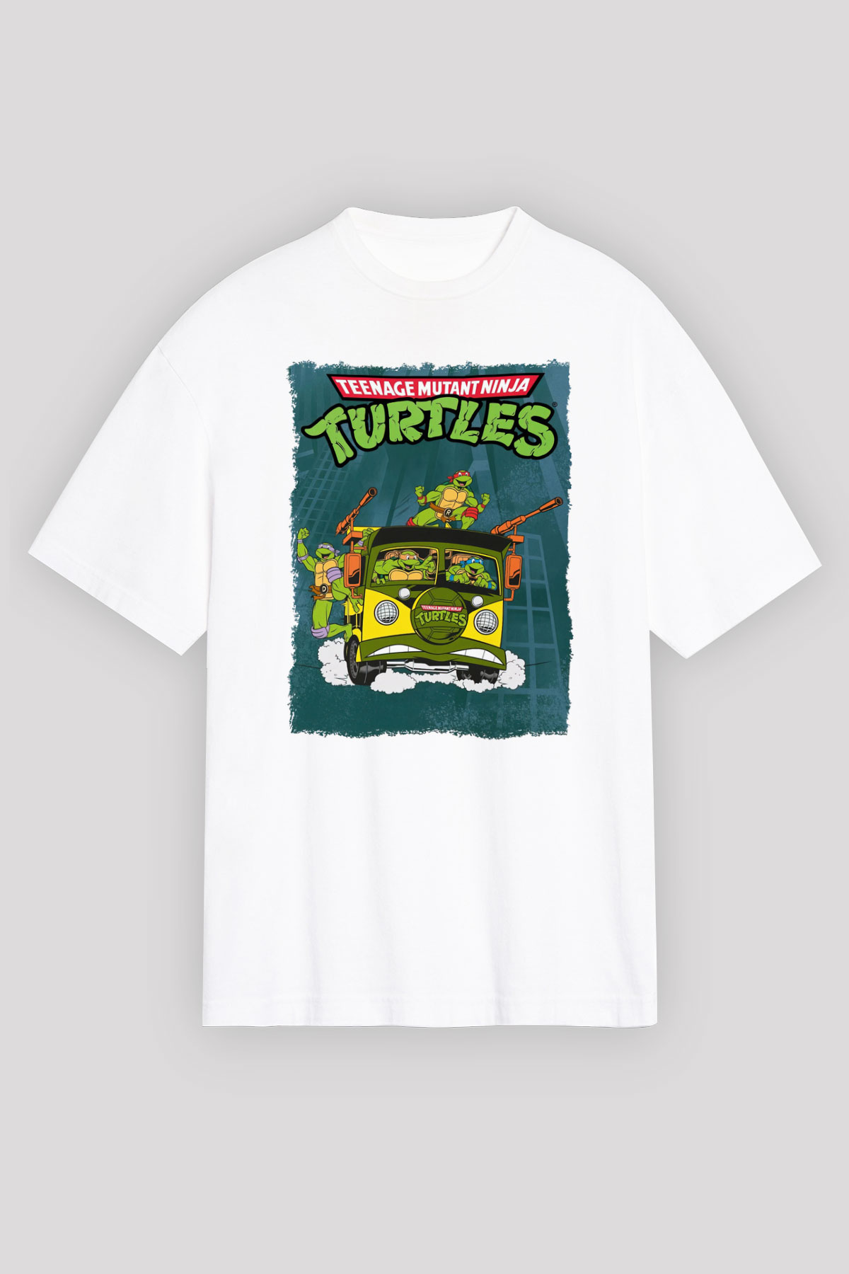 Teenage Mutant Ninja Turtles Ninja Kaplumbağalar Beyaz Unisex Tişört T-Shirt