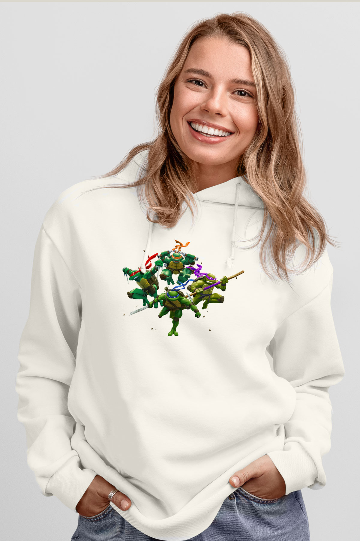 Teenage Mutant Ninja Turtles Ninja Kaplumbağalar Siyah Unisex Sweatshirt