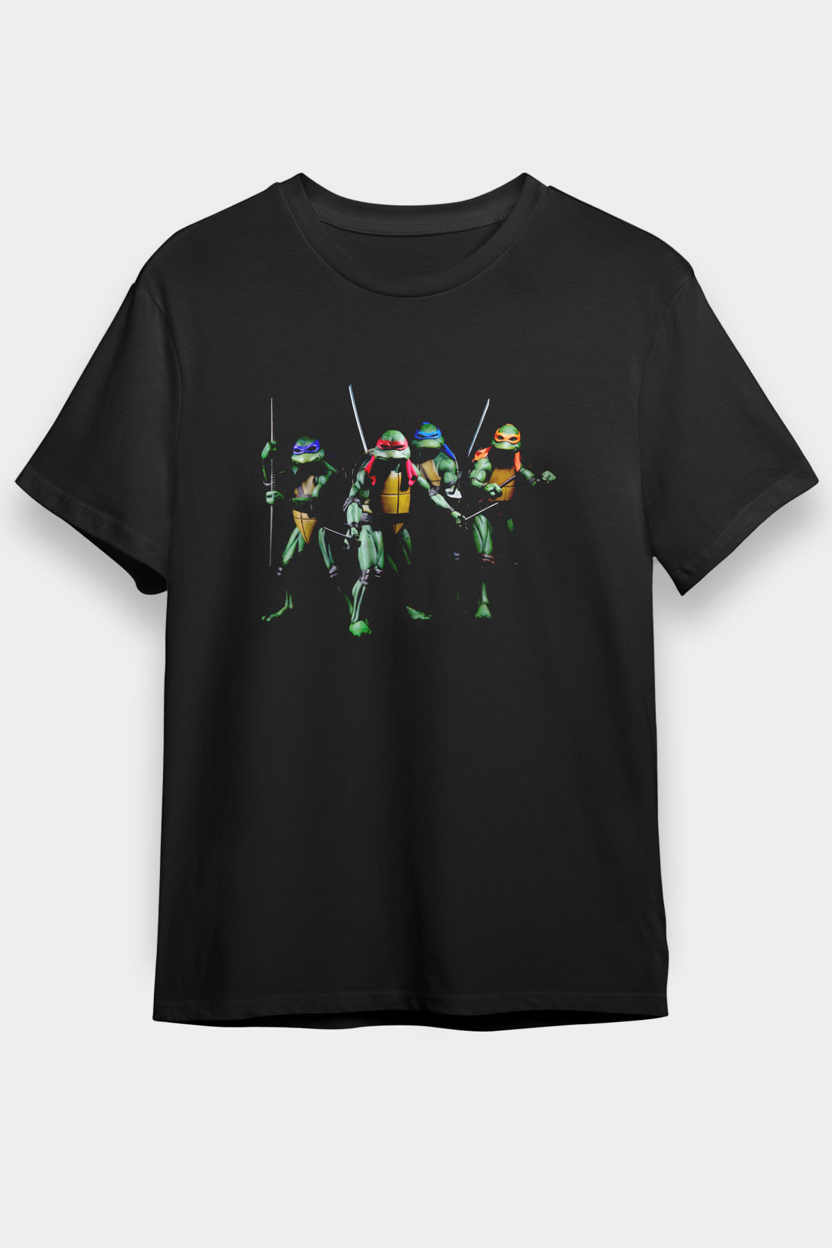 Teenage Mutant Ninja Turtles Ninja Kaplumbağalar Siyah Unisex Tişört