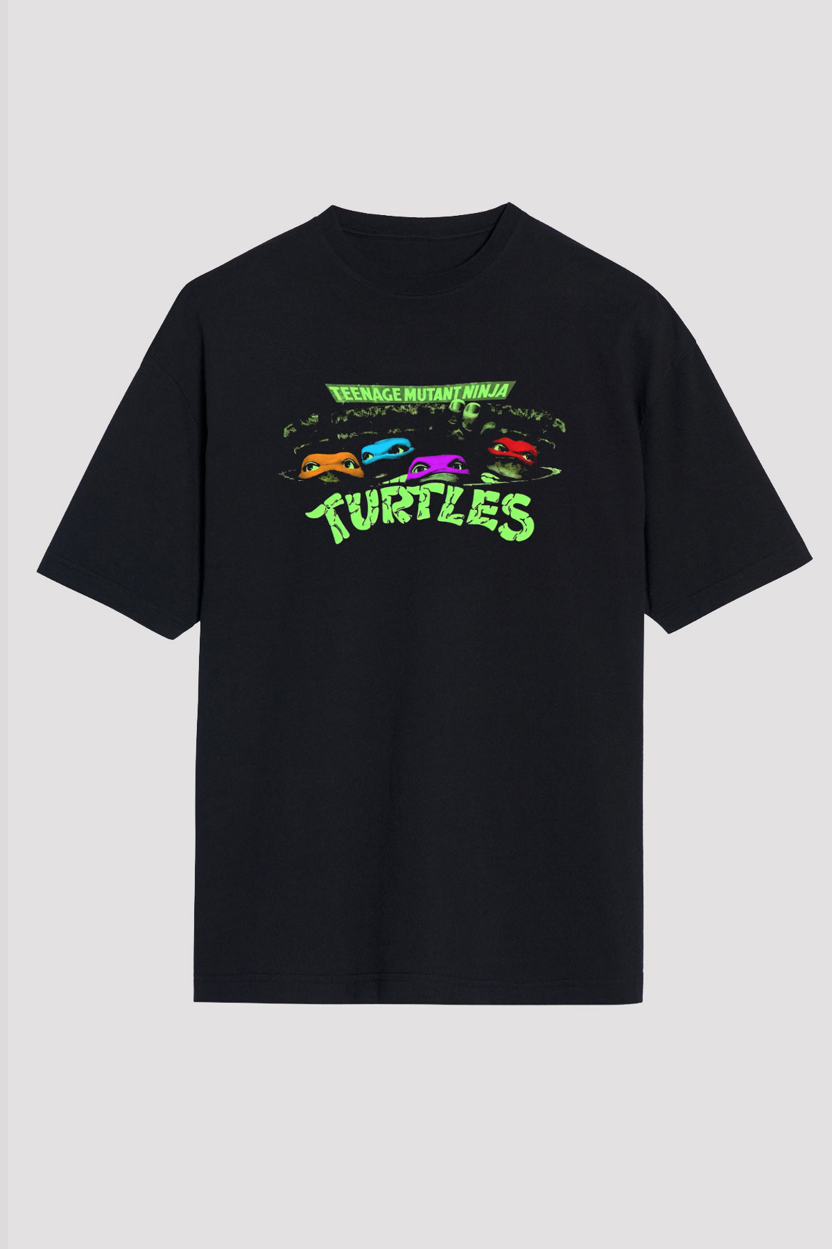 Teenage Mutant Ninja Turtles Ninja Kaplumbağalar Siyah Unisex Tişört