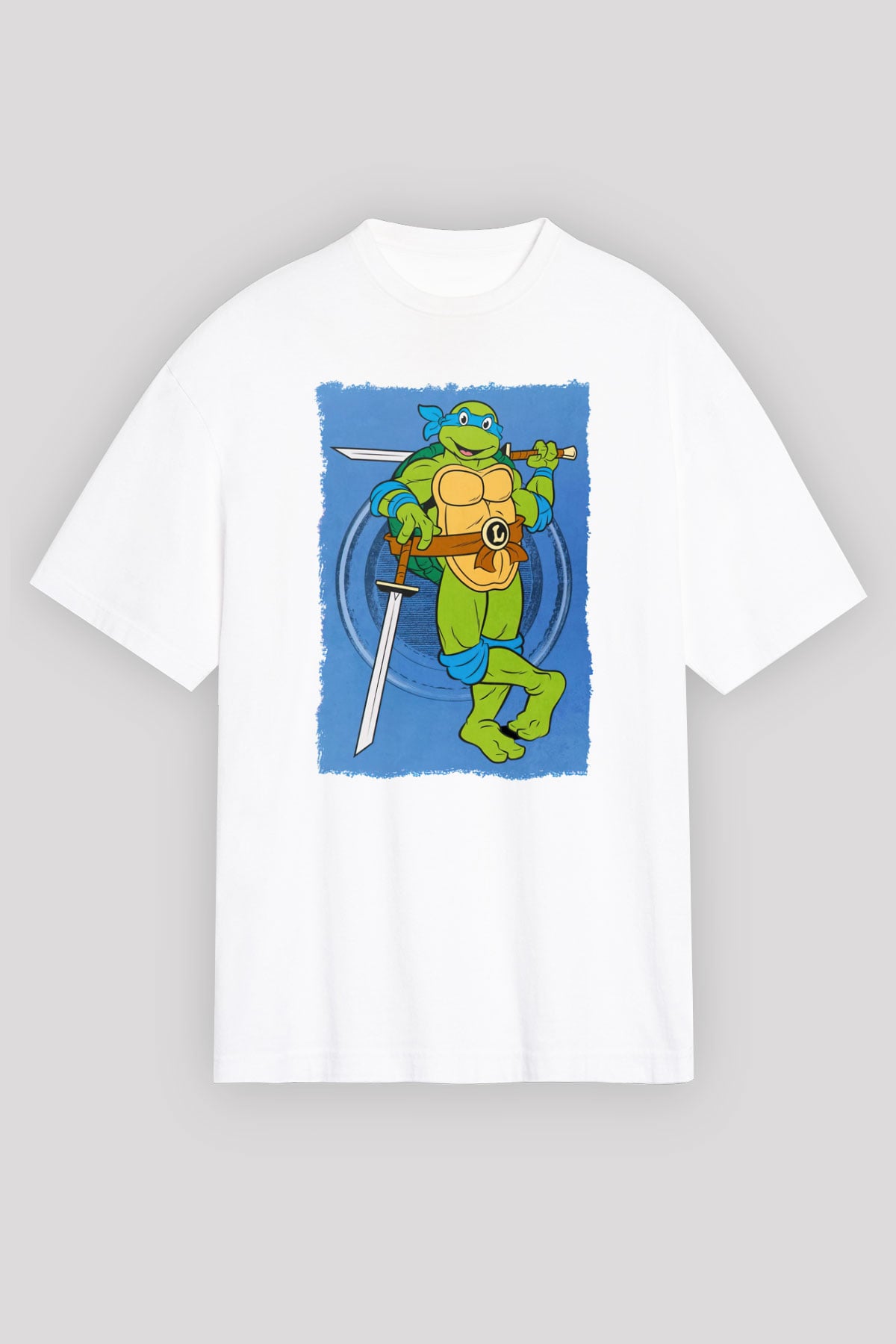 Teenage Mutant Ninja Turtles Ninja Kaplumbağalar Beyaz Unisex Tişört T-Shirt