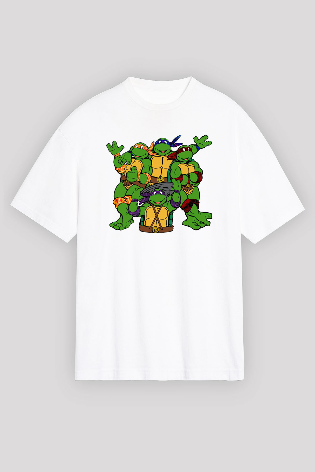 Teenage Mutant Ninja Turtles Ninja Kaplumbağalar Beyaz Unisex Tişört