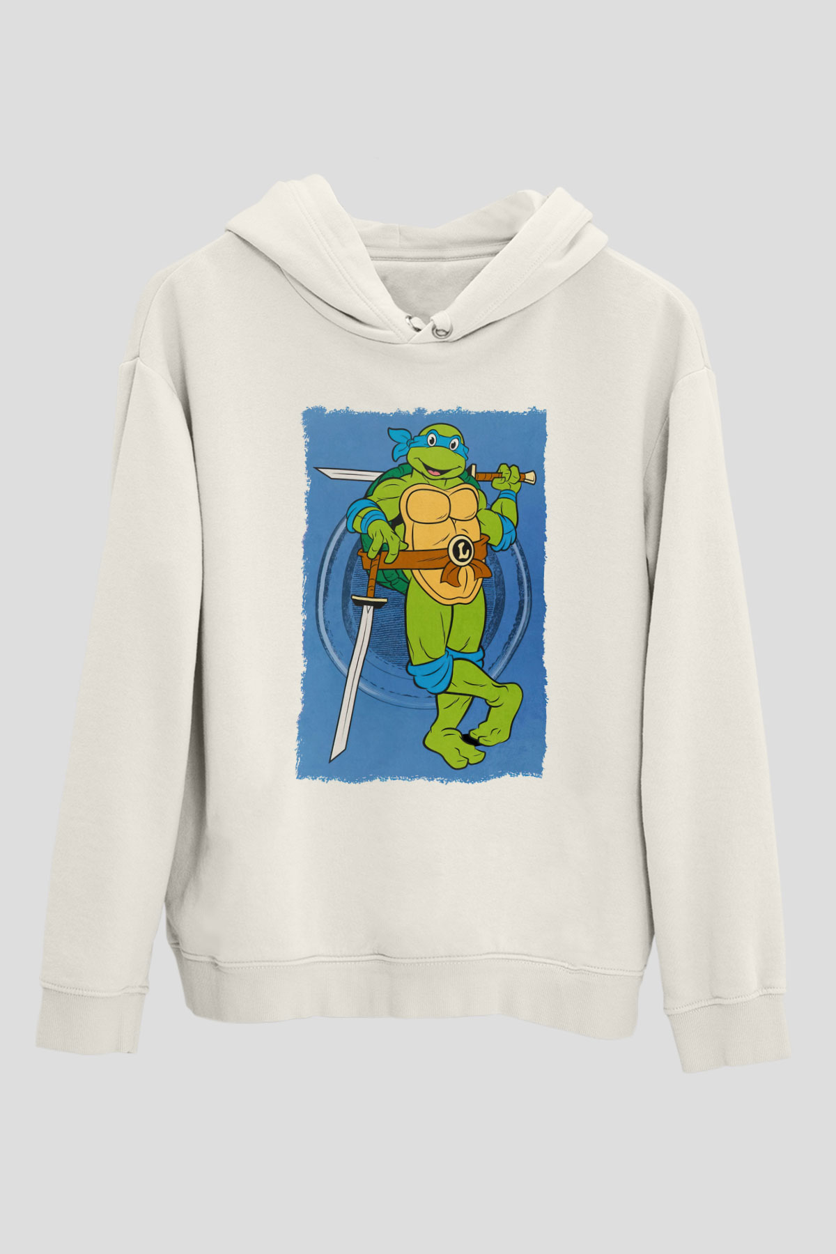 Teenage Mutant Ninja Turtles Ninja Kaplumbağalar Beyaz Unisex Hoodie