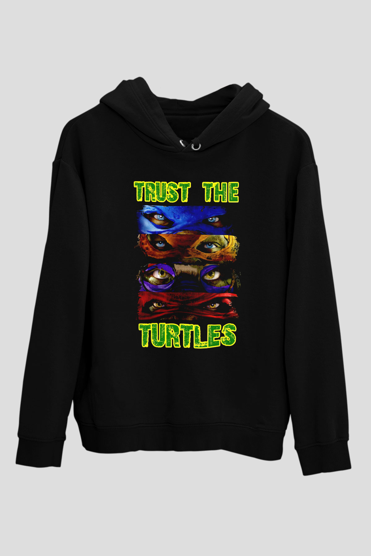 Teenage Mutant Ninja Turtles Ninja Kaplumbağalar Siyah Unisex Hoodie