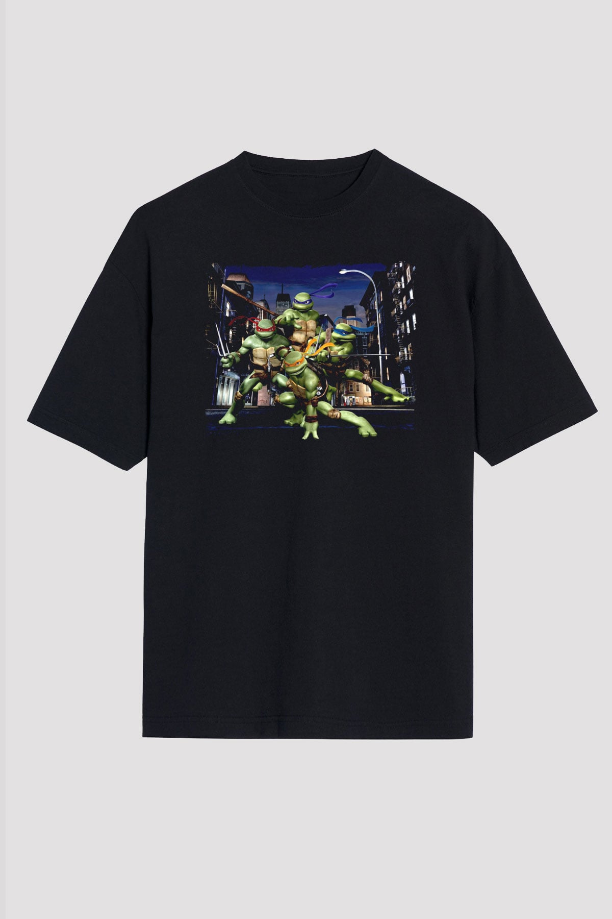 Teenage Mutant Ninja Turtles Ninja Kaplumbağalar Siyah Unisex Tişört