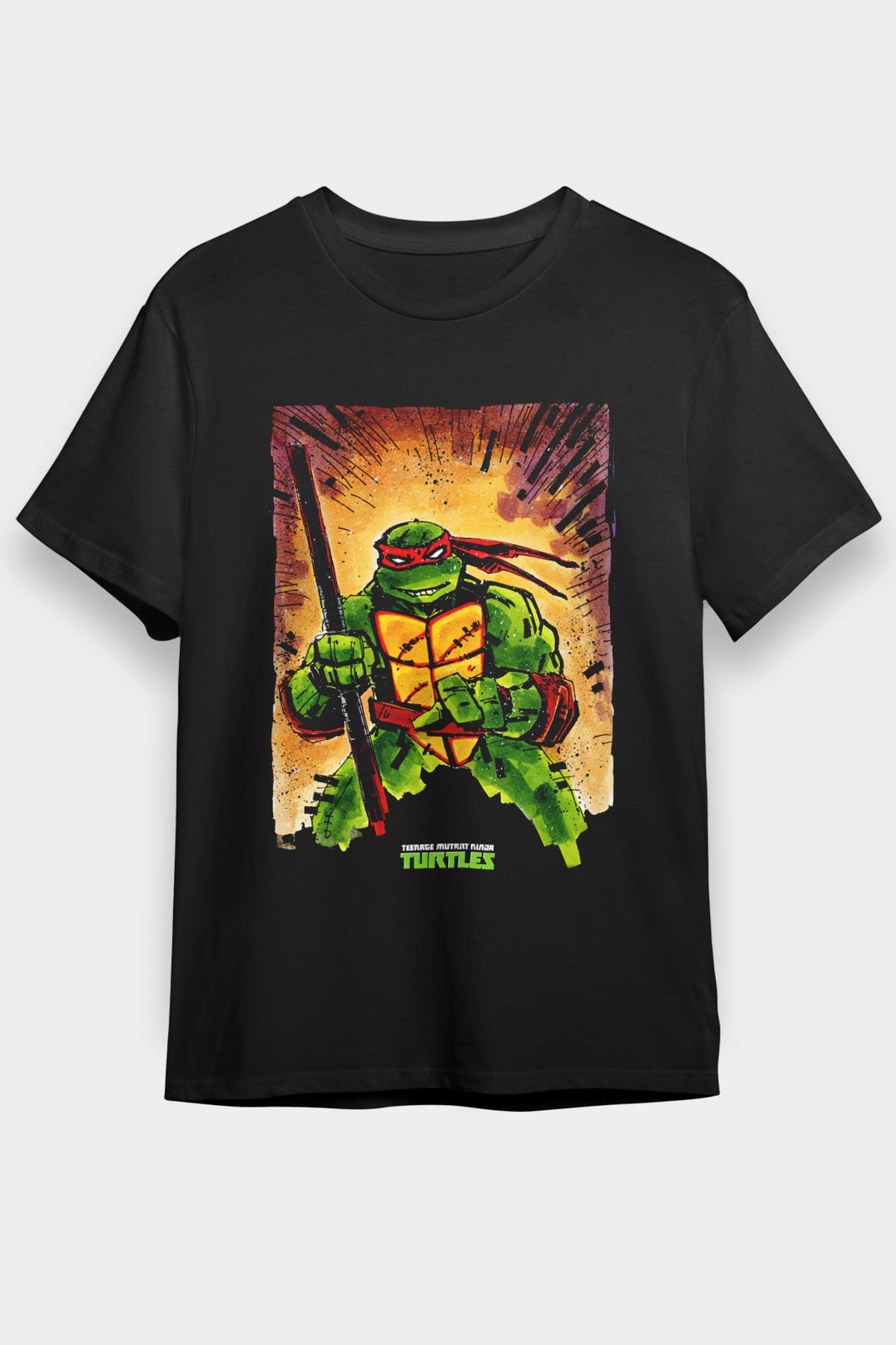 Teenage Mutant Ninja Turtles Ninja Kaplumbağalar Siyah Unisex Tişört