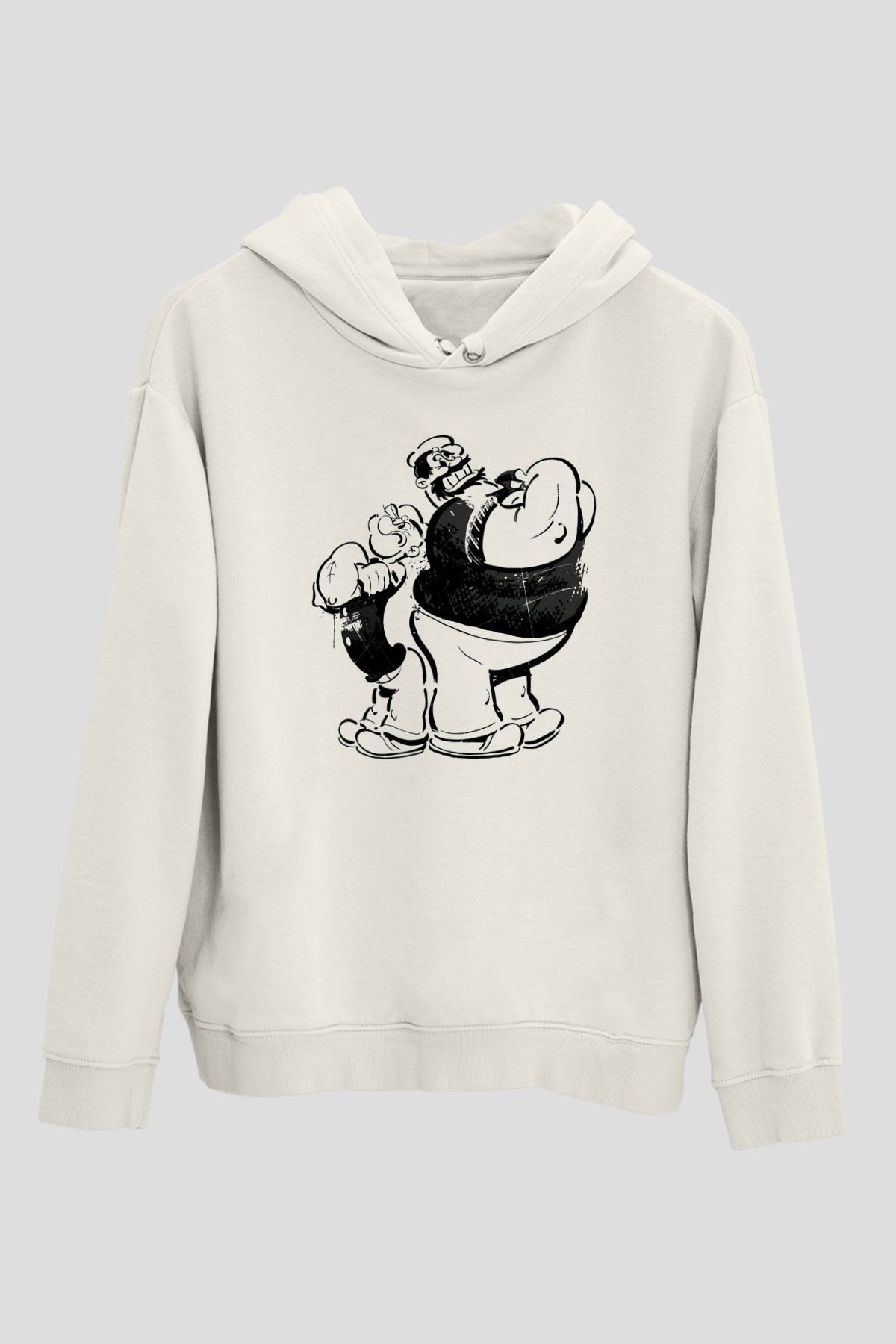 Temel Reis ve Kaba SakalBeyaz  Unisex Hoodie