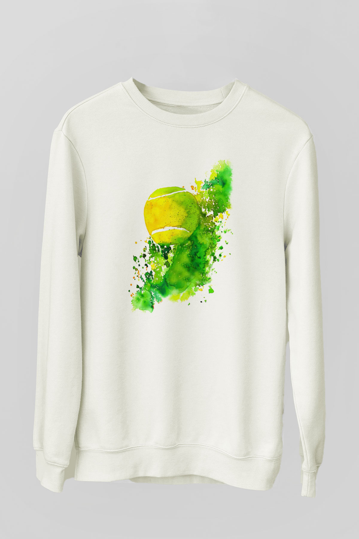 Tenis Beyaz Unisex Sweatshirt