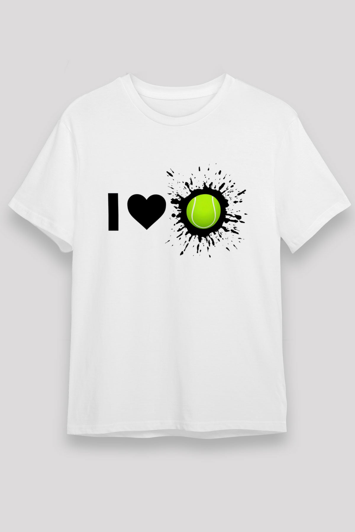Tenis Beyaz Unisex Tişört T-Shirt - TişörtFabrikası