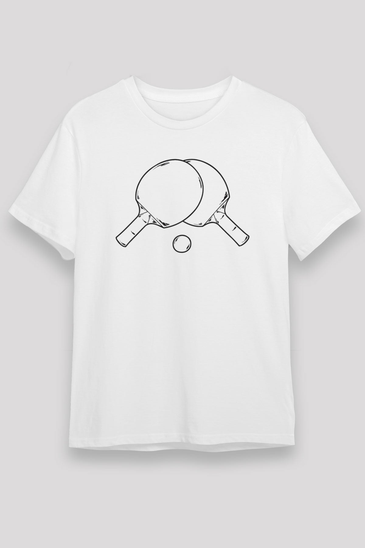 Tenis Beyaz Unisex Tişört T-Shirt - TişörtFabrikası