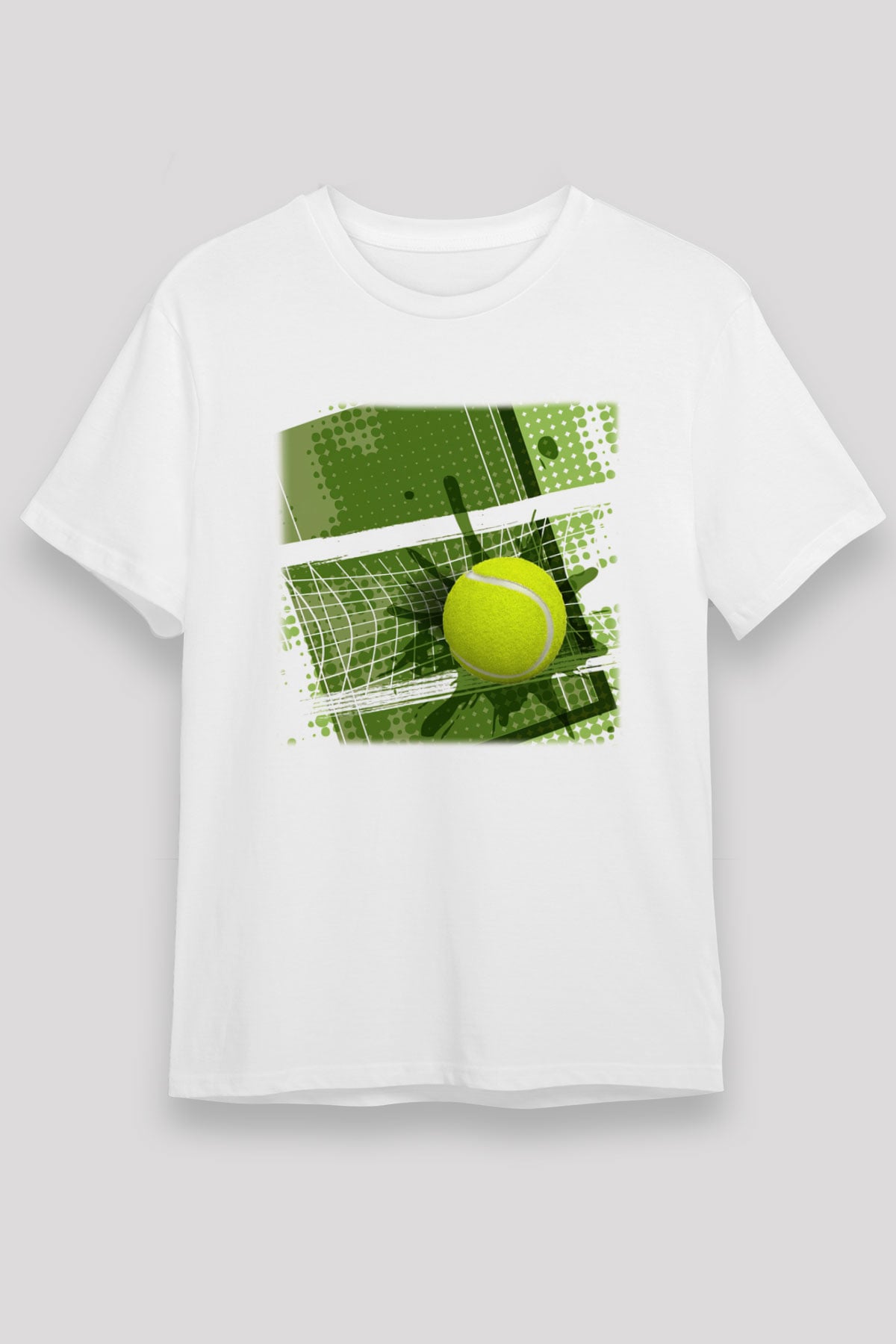 Tenis Beyaz Unisex Tişört T-Shirt - TişörtFabrikası