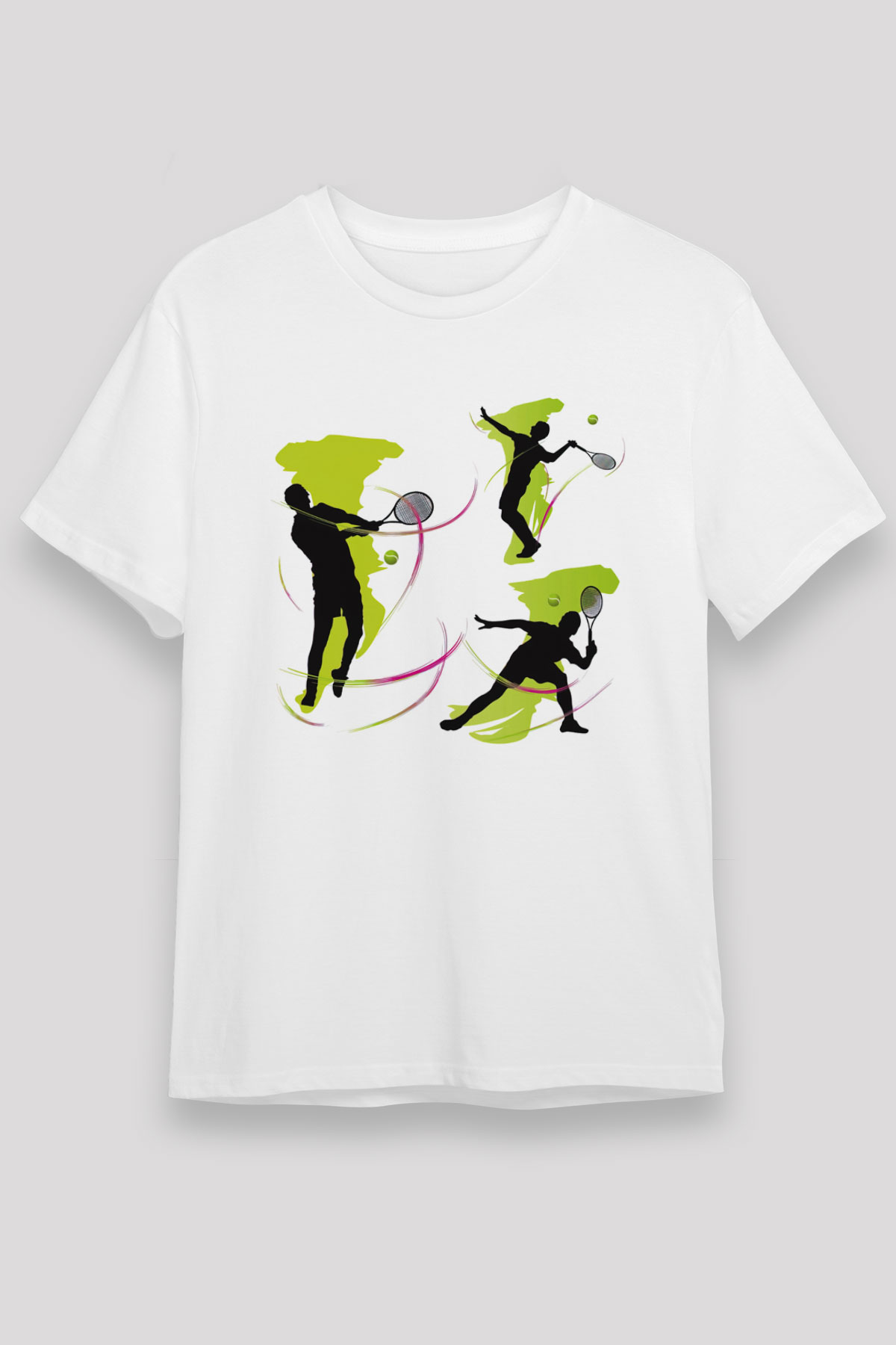 Tenis Beyaz Unisex Tişört T-Shirt - TişörtFabrikası