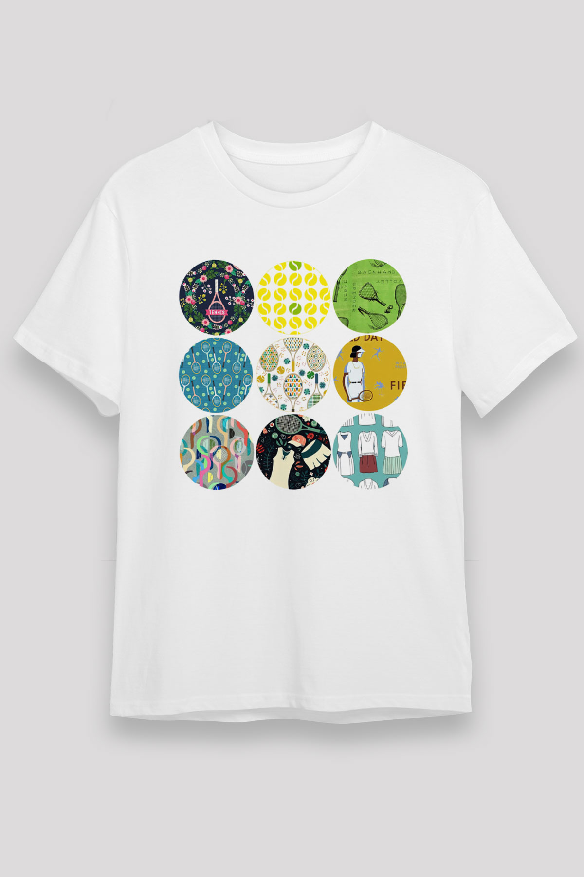 Tenis Beyaz Unisex Tişört T-Shirt - TişörtFabrikası