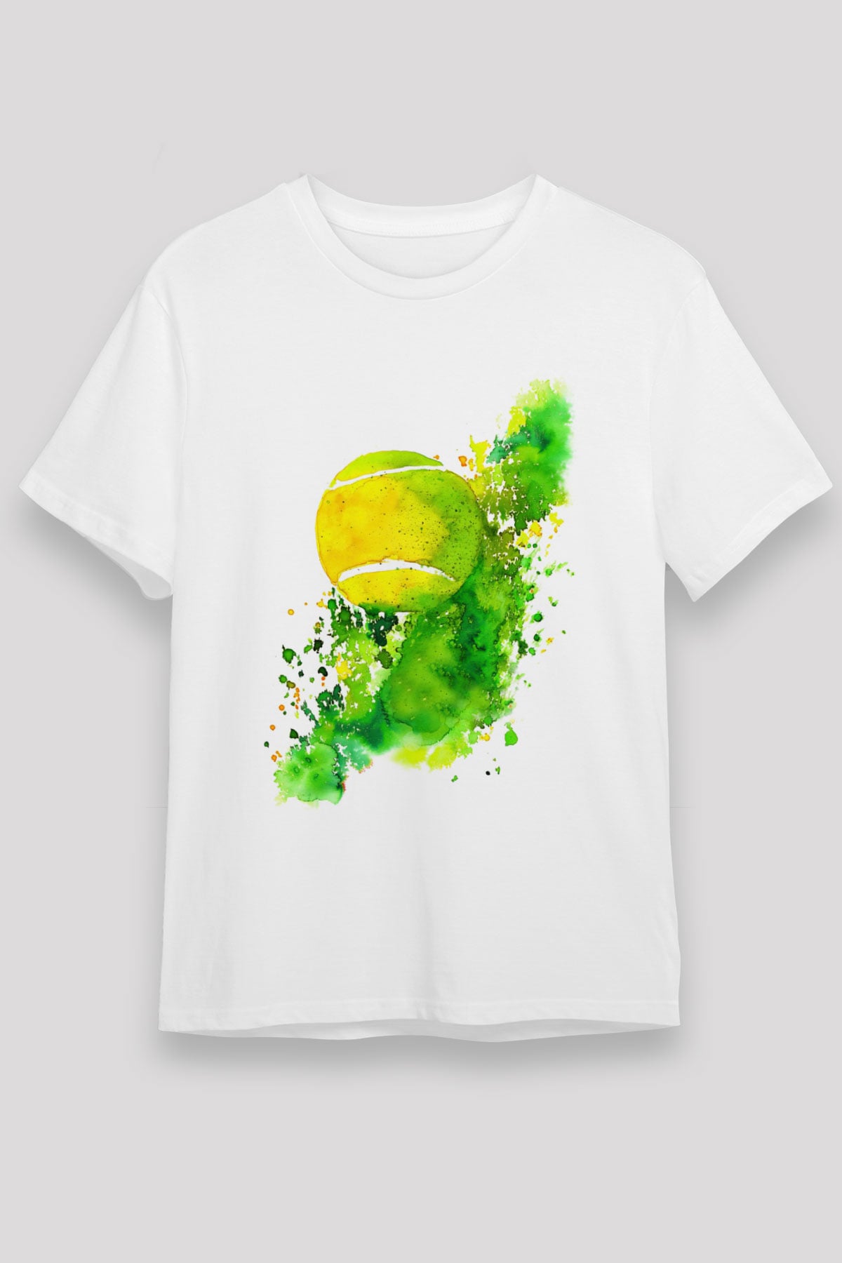 Tenis Beyaz Unisex Tişört T-Shirt - TişörtFabrikası