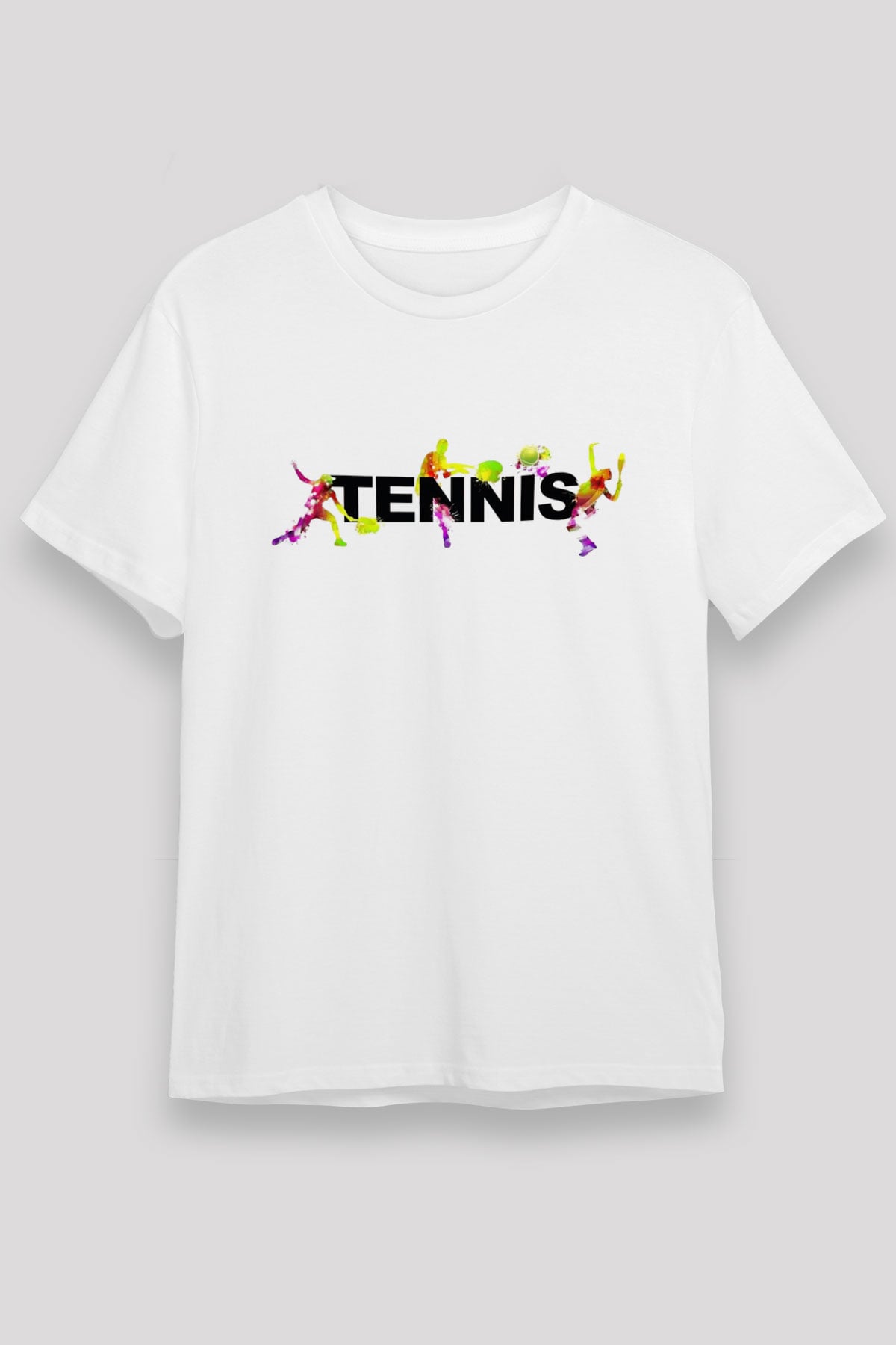 Tenis Beyaz Unisex Tişört T-Shirt - TişörtFabrikası
