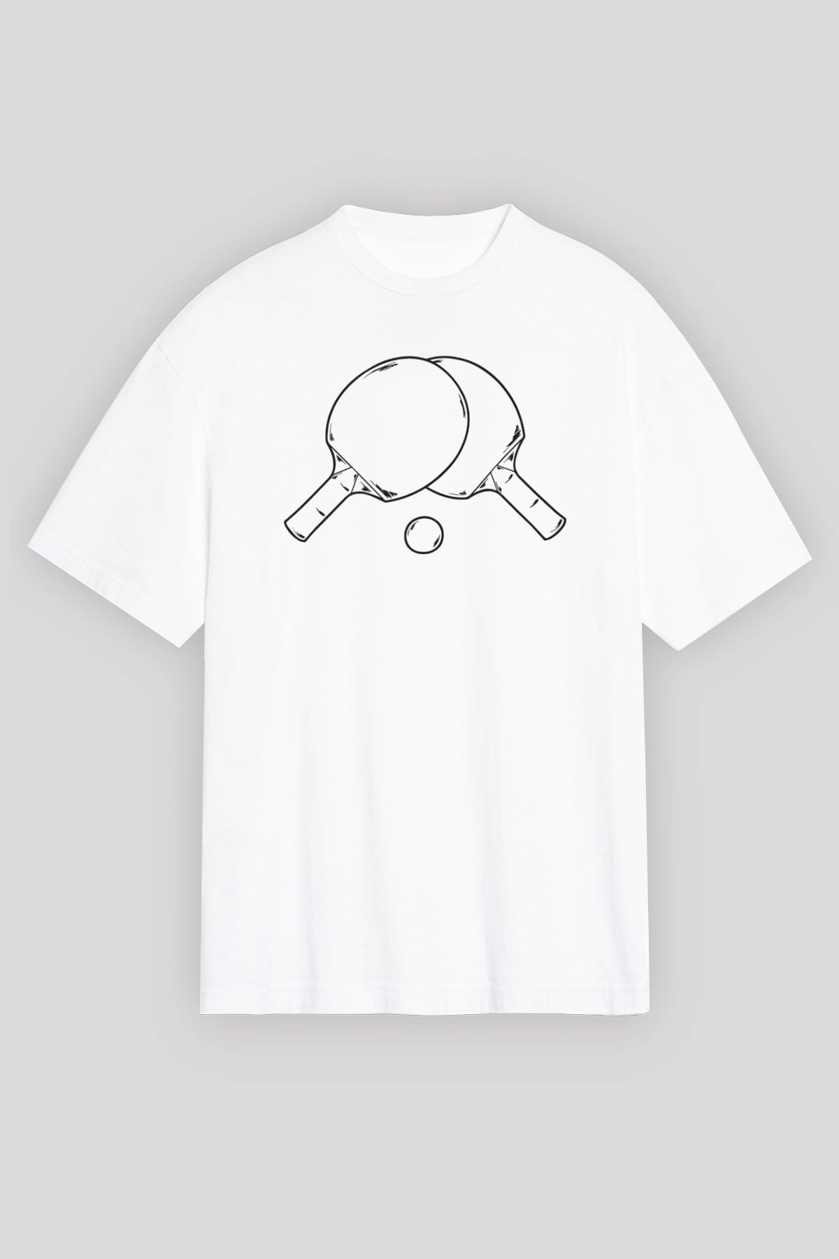 Tenis Beyaz Unisex Tişört T-Shirt - TişörtFabrikası