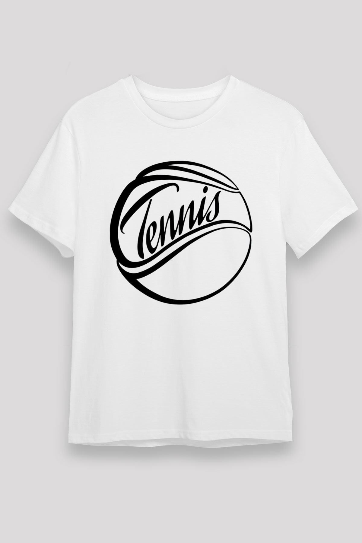 Tenis Beyaz Unisex Tişört T-Shirt - TişörtFabrikası