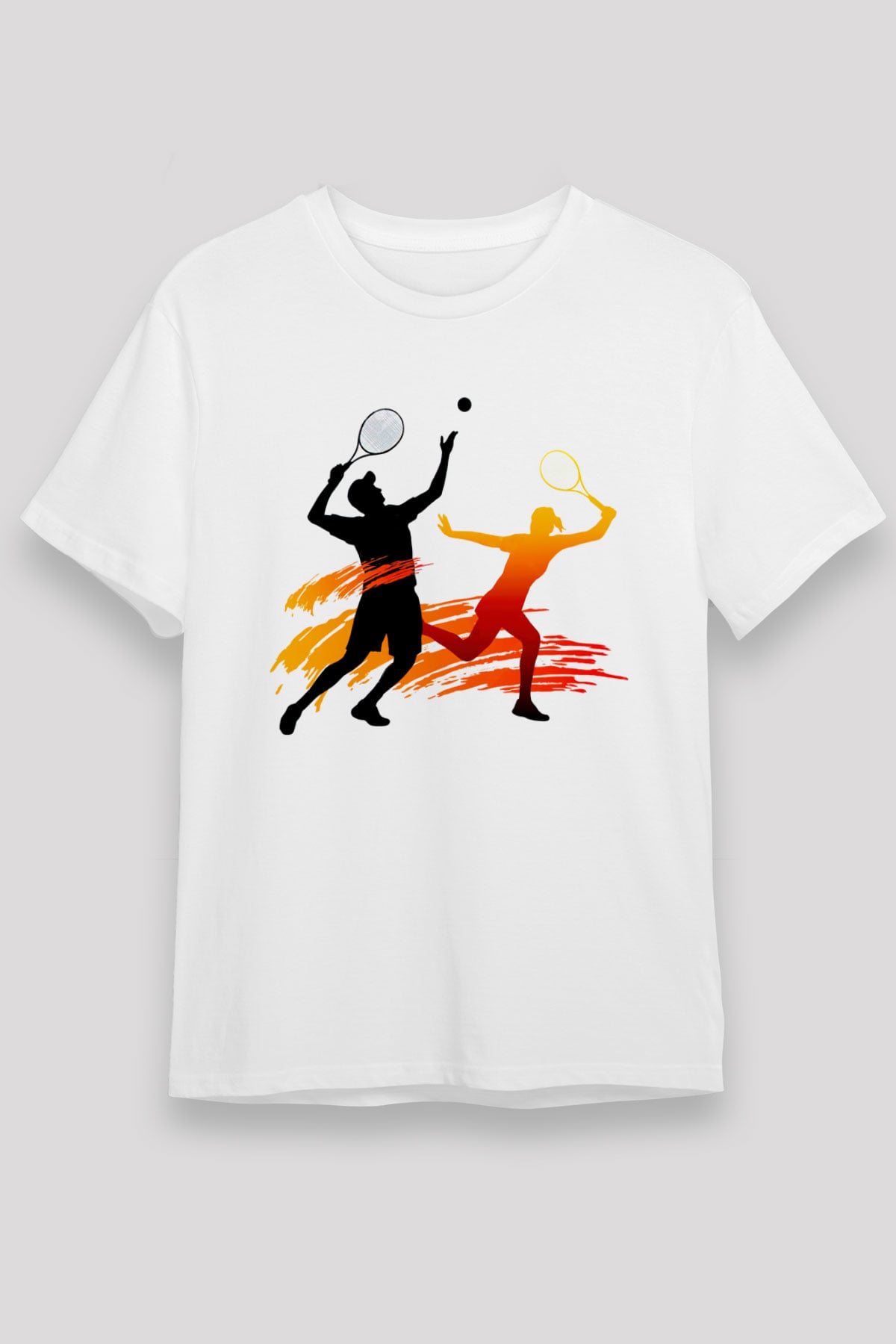 Tenis Beyaz Unisex Tişört T-Shirt - TişörtFabrikası