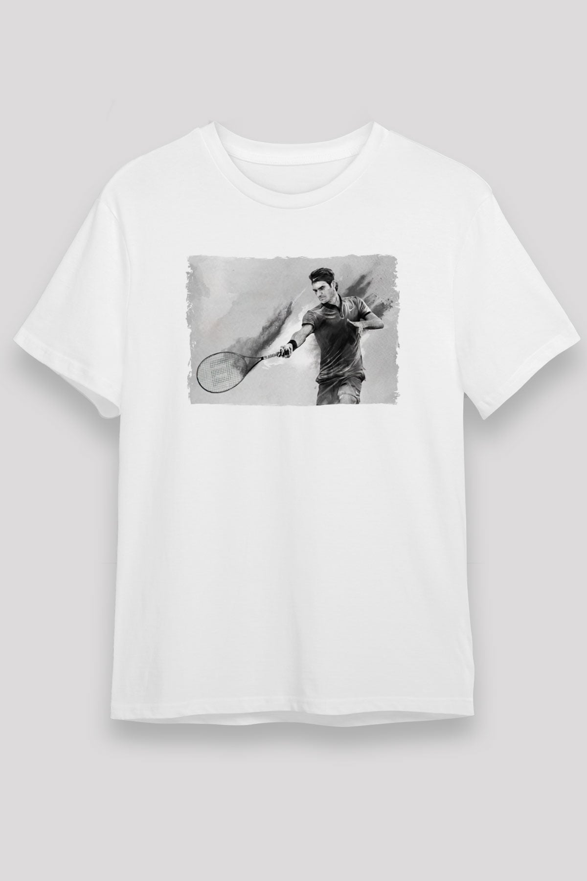 Tenis Beyaz Unisex Tişört T-Shirt - TişörtFabrikası