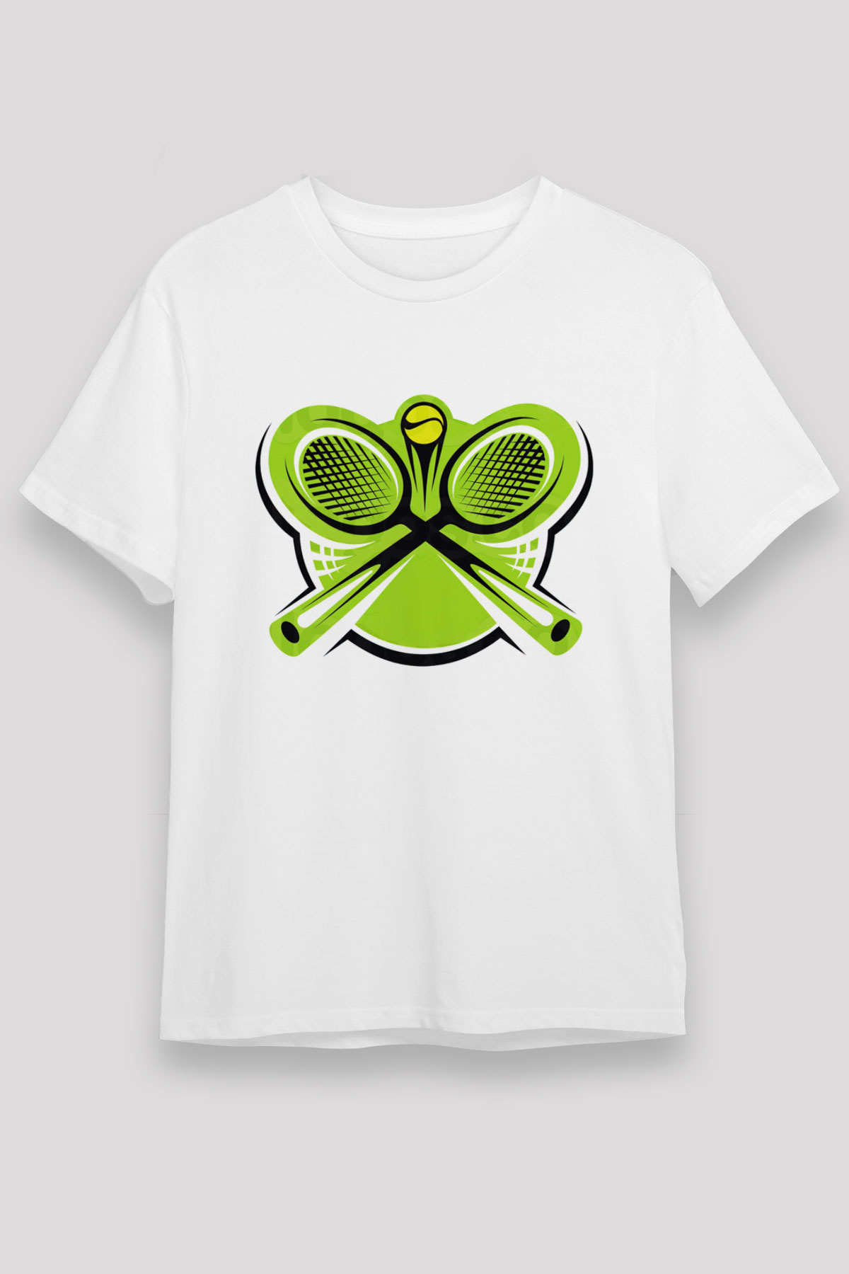 Tenis Beyaz Unisex Tişört T-Shirt - TişörtFabrikası