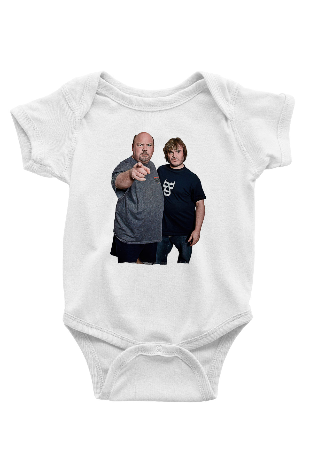 Teracious D Baskılı Beyaz Unisex Bebek Body - Zıbın