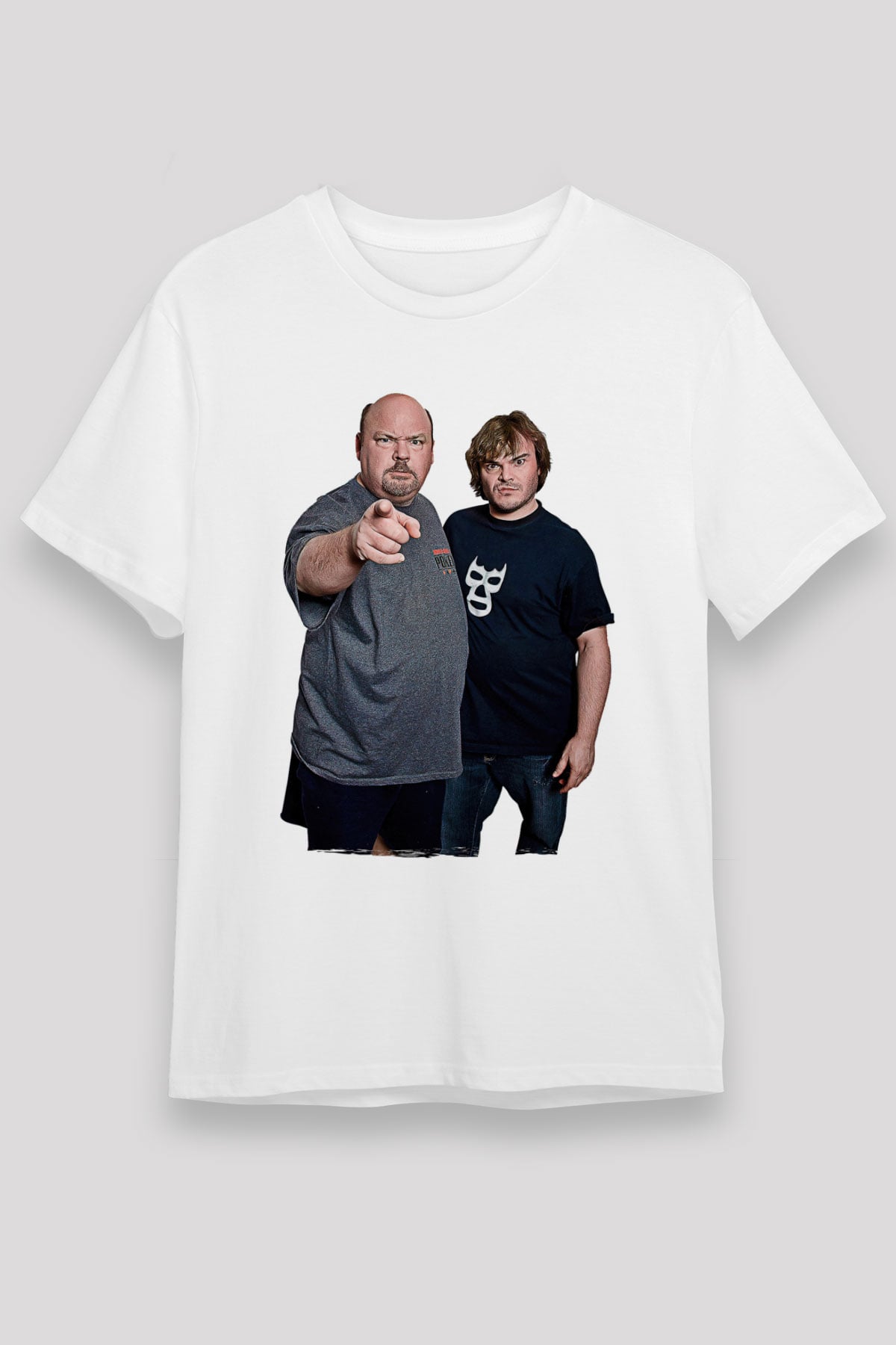 Teracious D Baskılı Unisex Beyaz Tişört - Tshirt