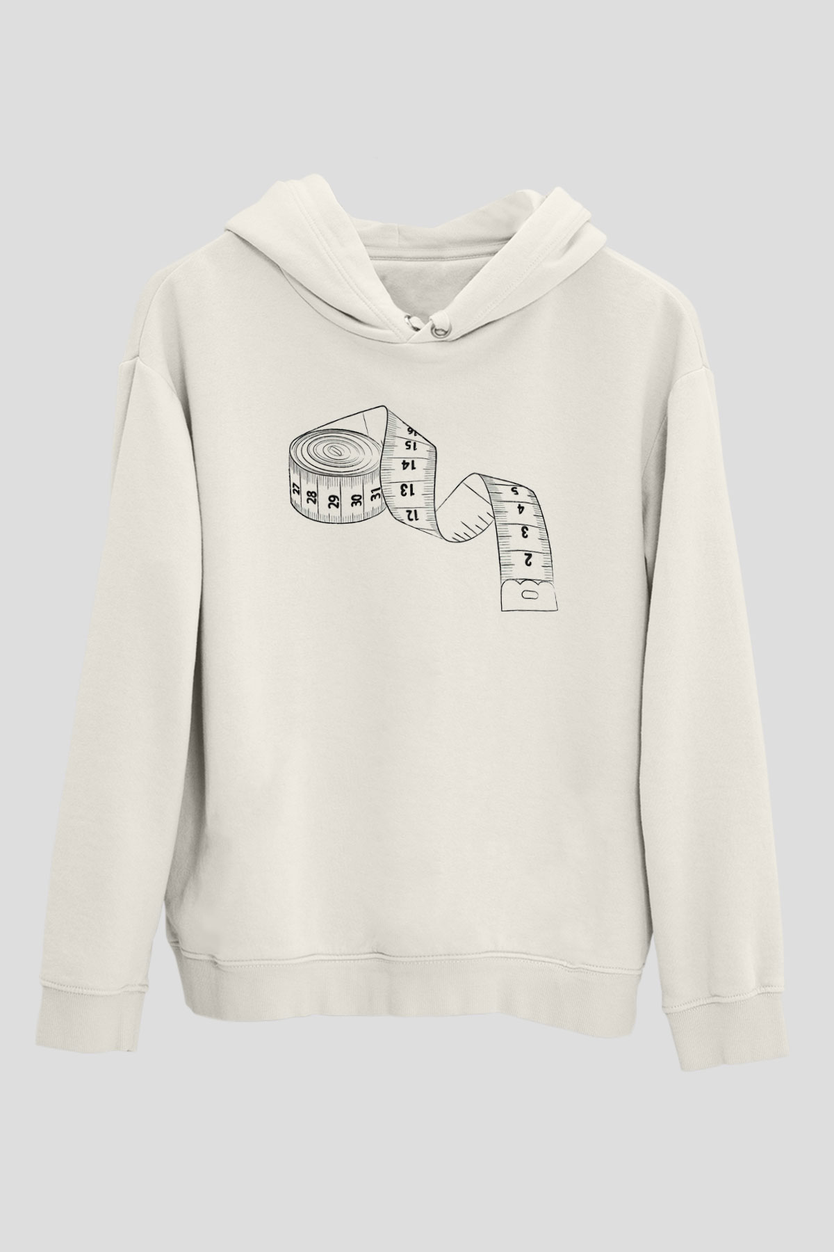 Terzi Beyaz Unisex Hoodie