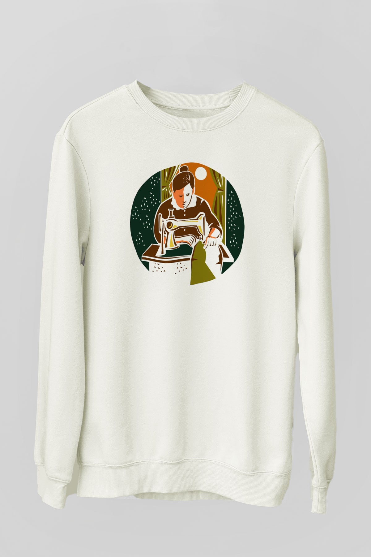 Terzi Beyaz Unisex Sweatshirt