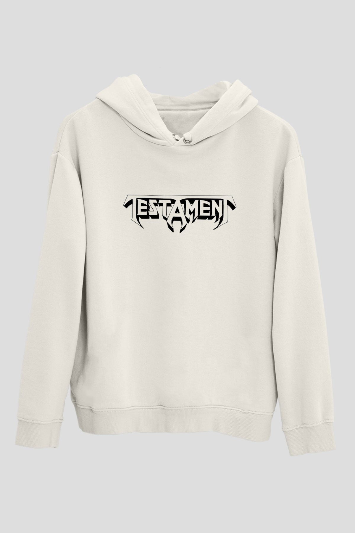 Testament Beyaz Unisex Hoodie