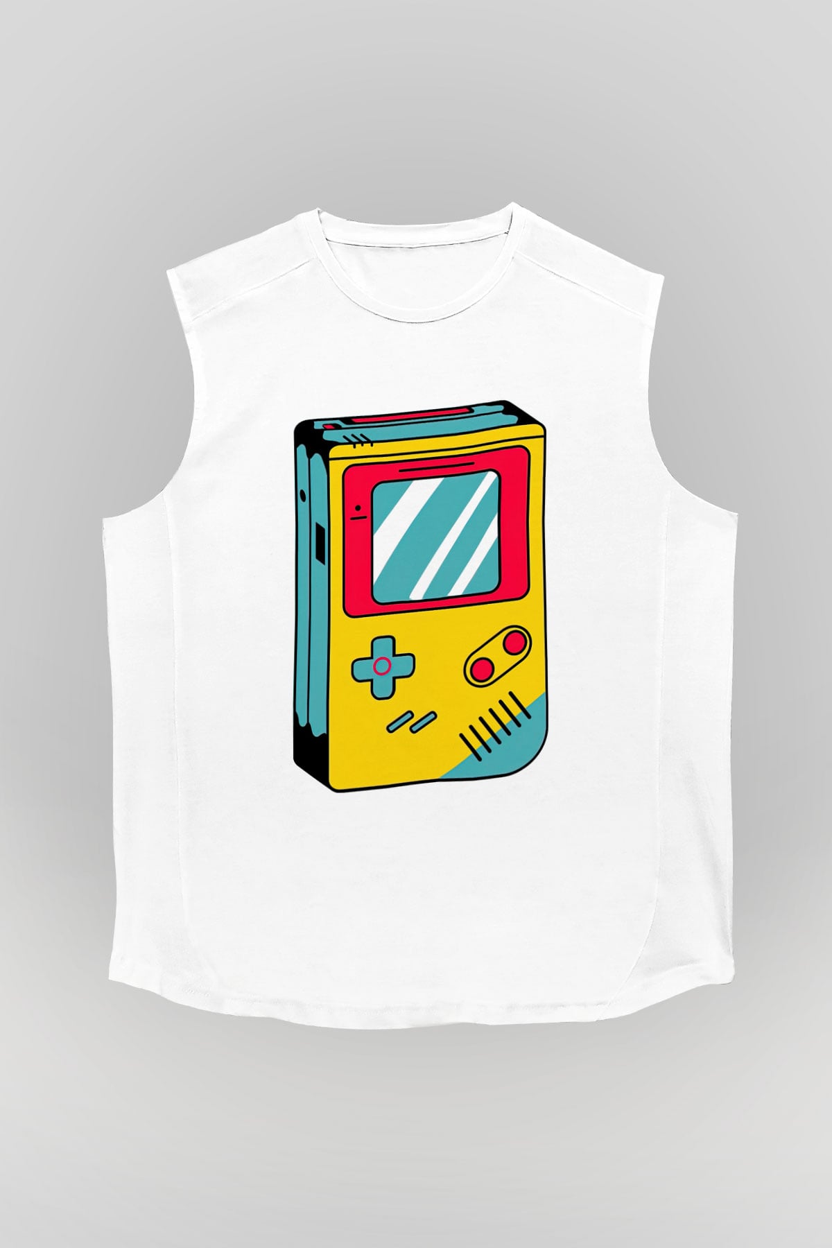 Tetris Beyaz Unisex  Kolsuz Tişört