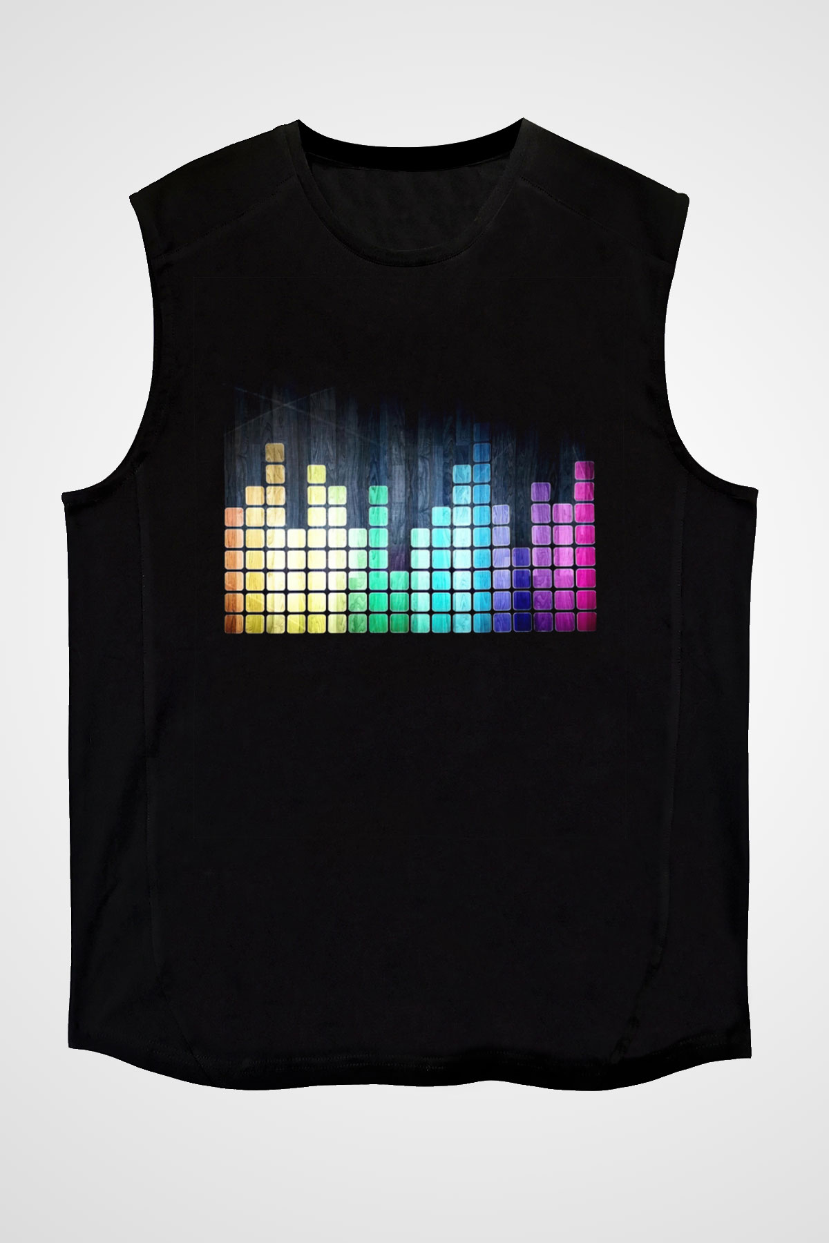 Tetris Siyah Unisex Kolsuz Tişört