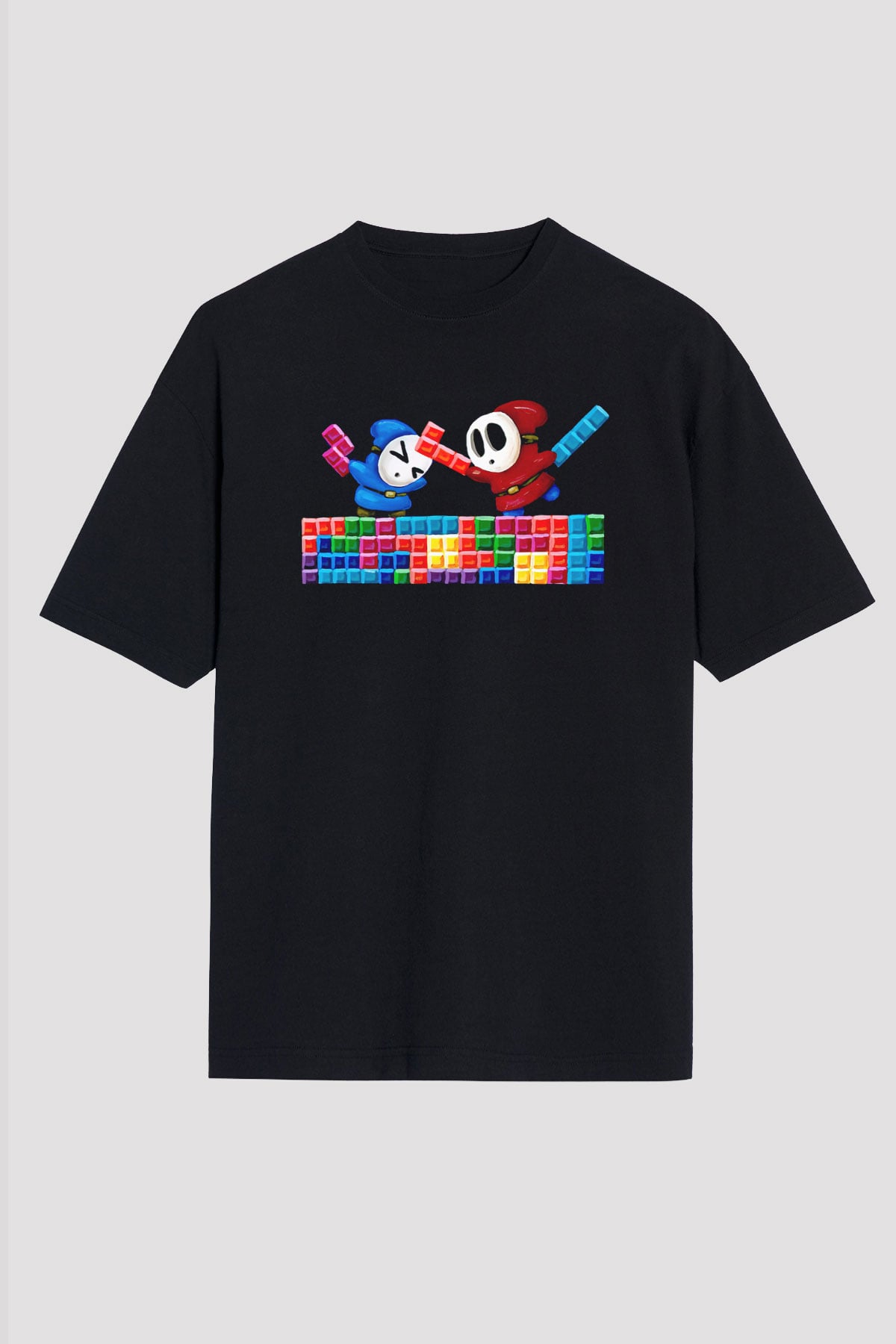 Tetris Siyah Unisex Tişört