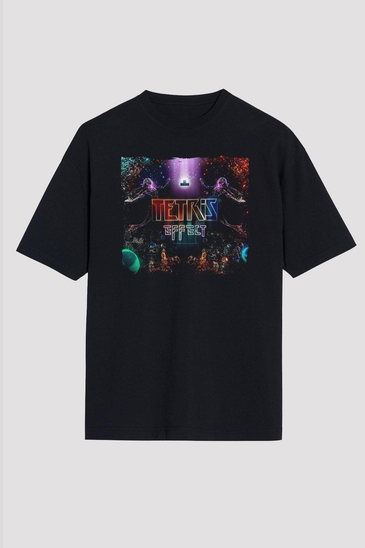 Tetris Siyah Unisex Tişört T-Shirt