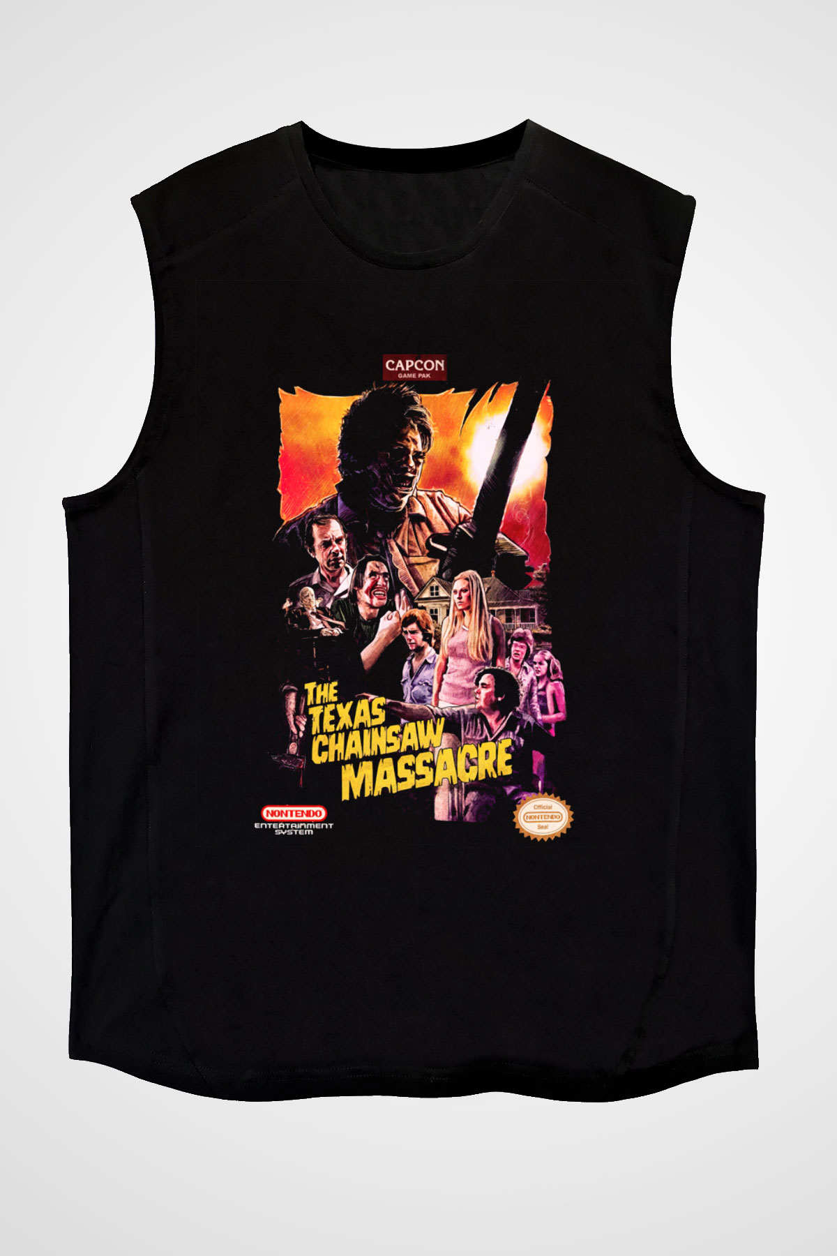 Texas Chain Saw Massacre Siyah Unisex Kolsuz Tişört