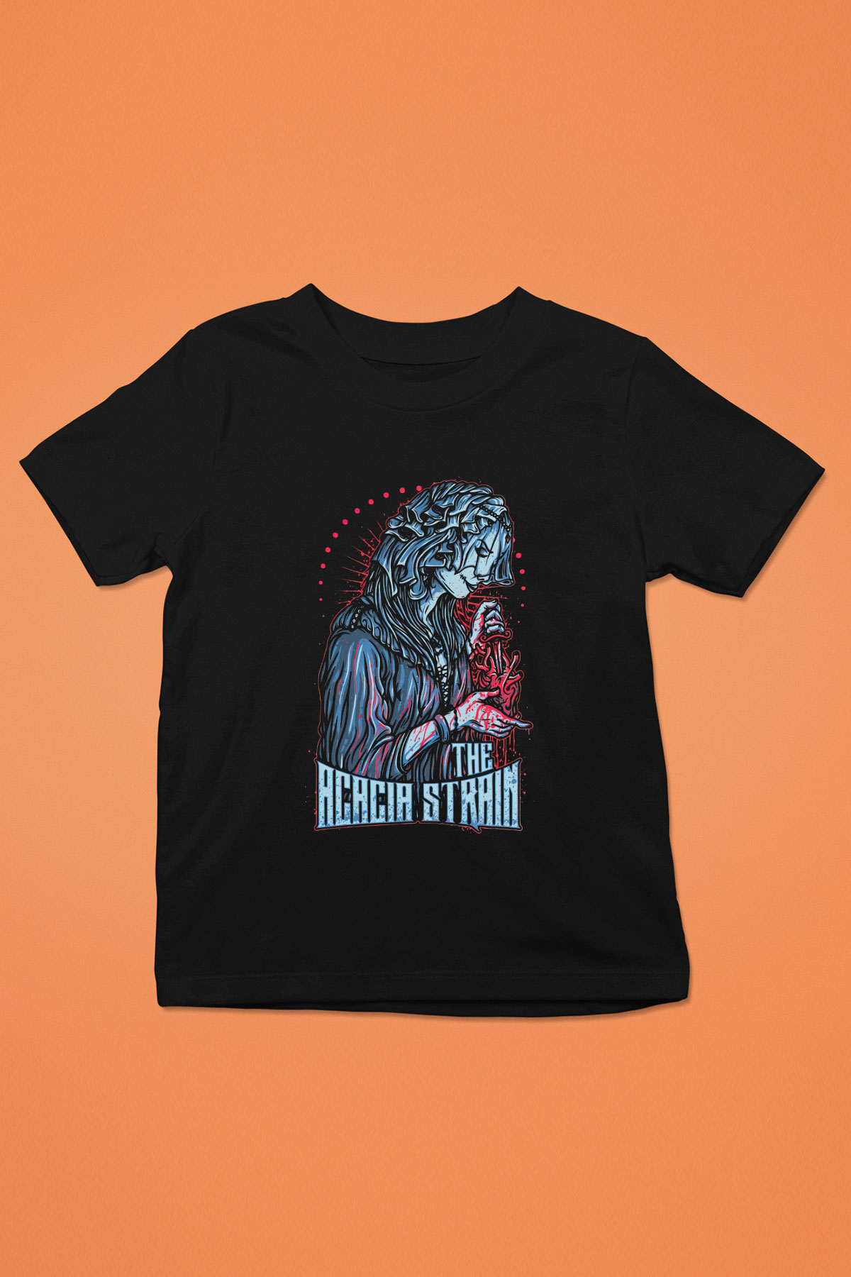 The Acacia Strain Baskılı Siyah Unisex Çocuk Tişört