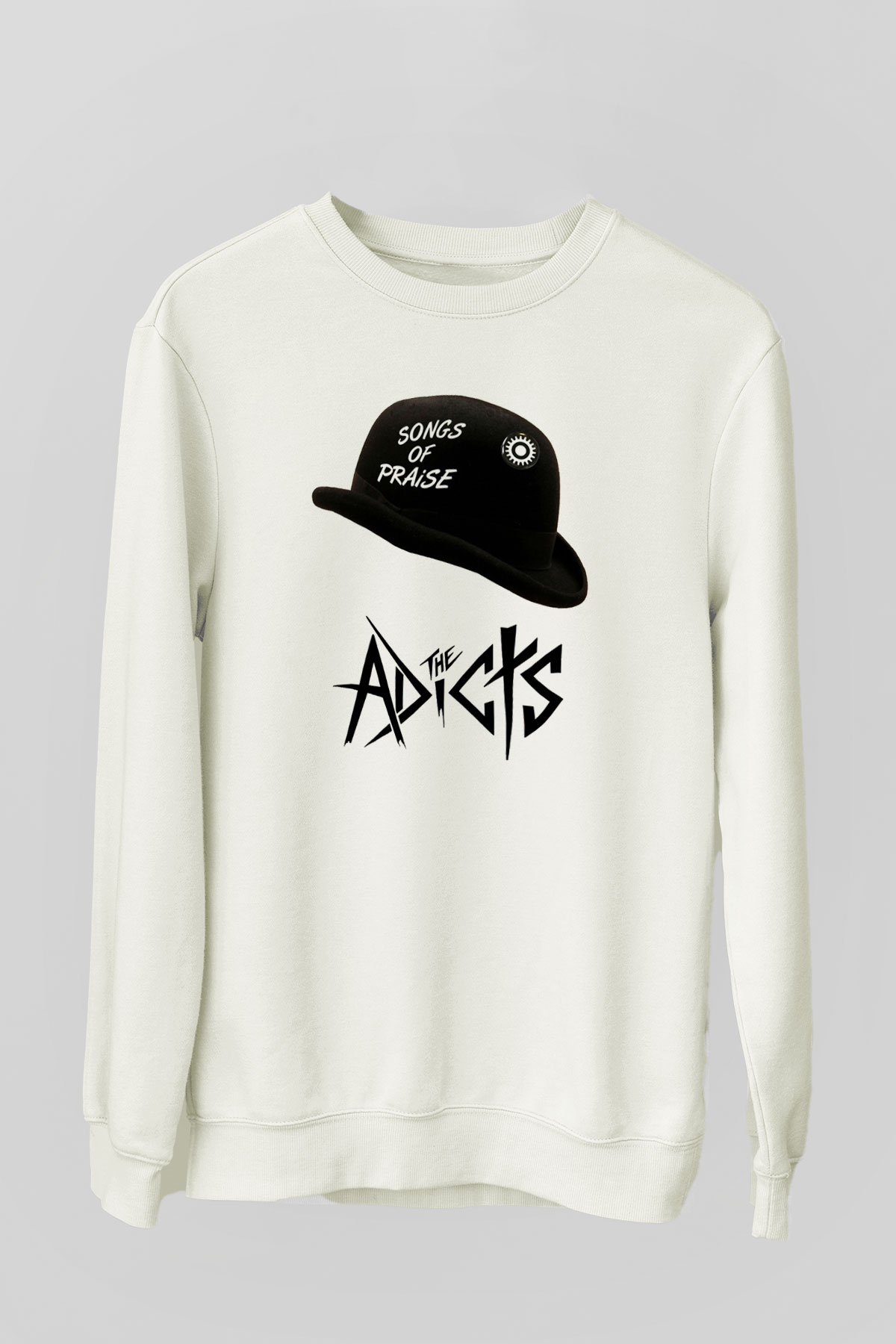 The Adicts Beyaz Unisex Sweatshirt