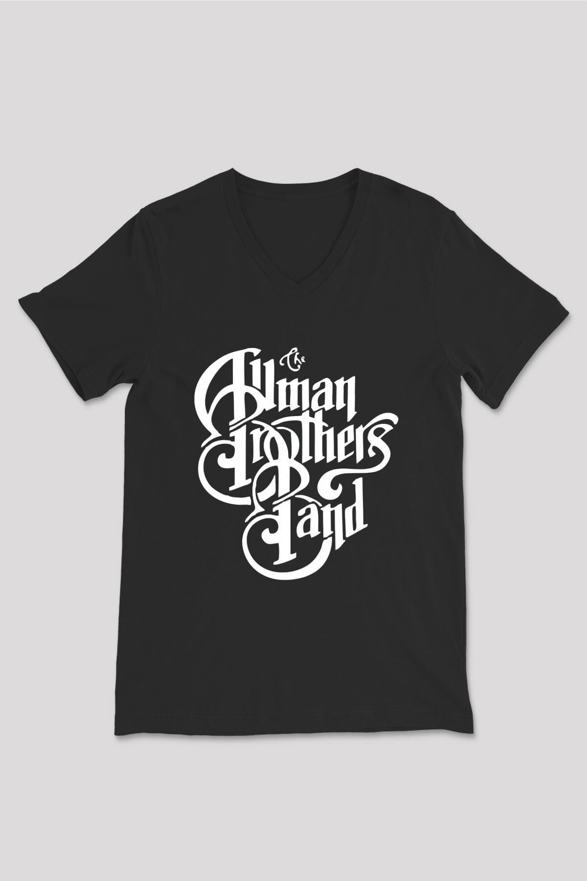 The Allman Brothers Band Siyah Unisex V Yaka Tişört T-Shirt