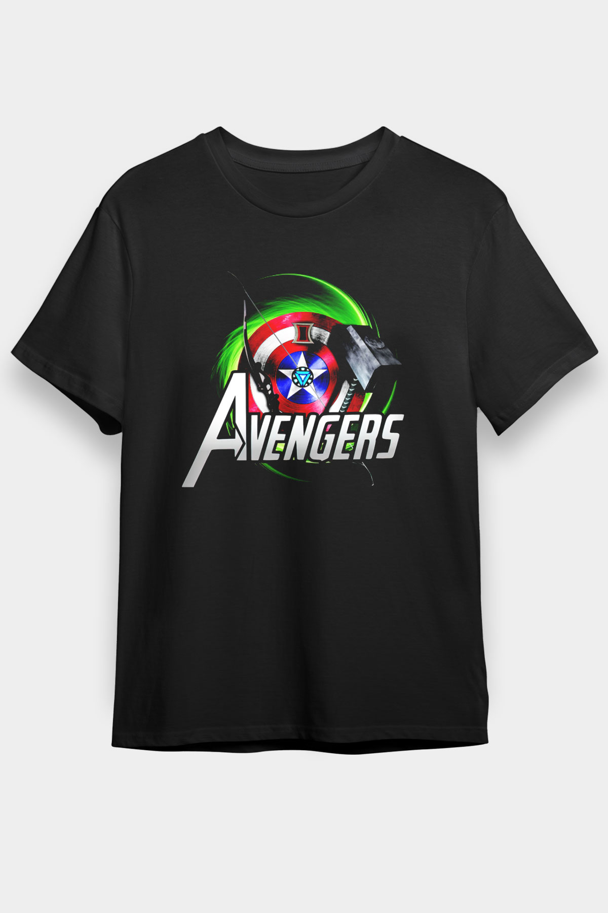 The Avengers Siyah Unisex Graphic Tee - STREETWEAR