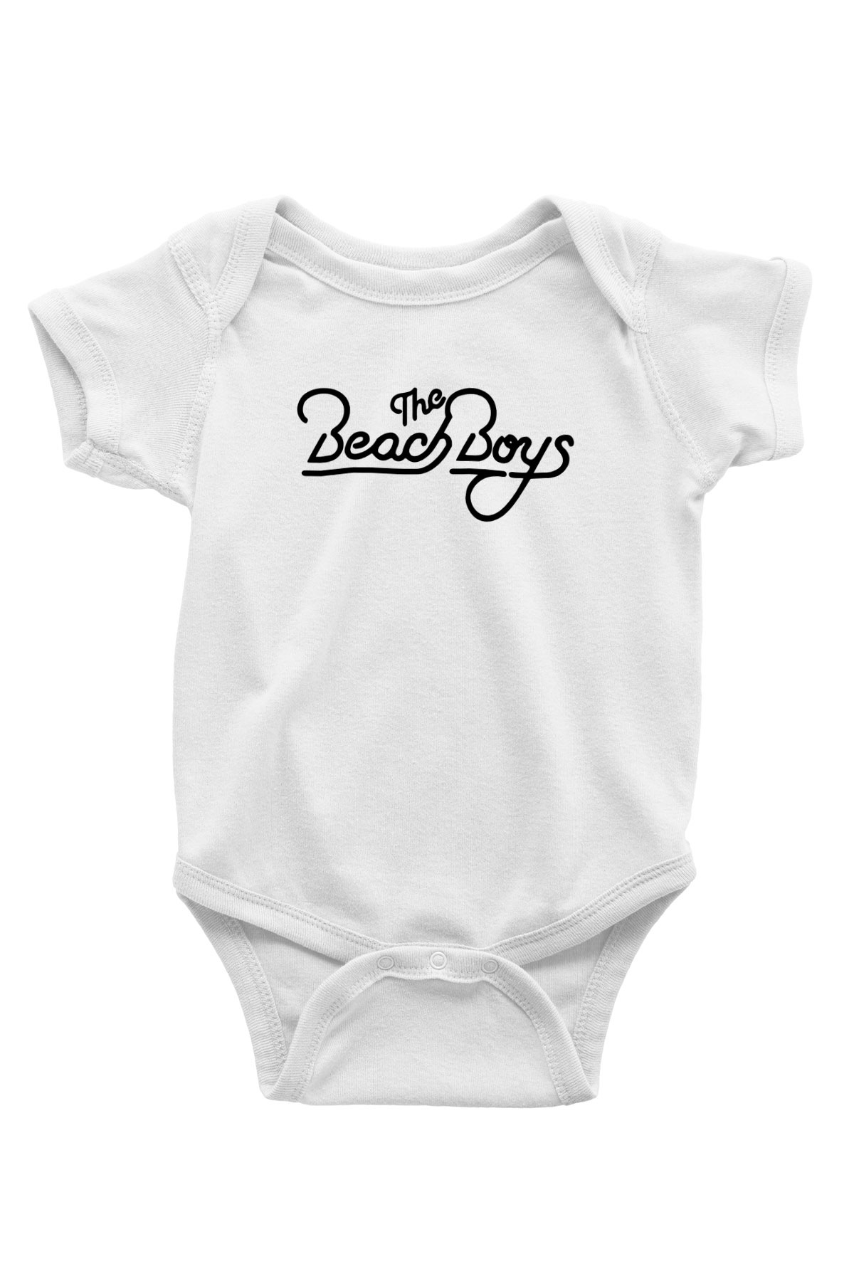 The Beach Boys Baskılı Beyaz Unisex Bebek Body - Zıbın