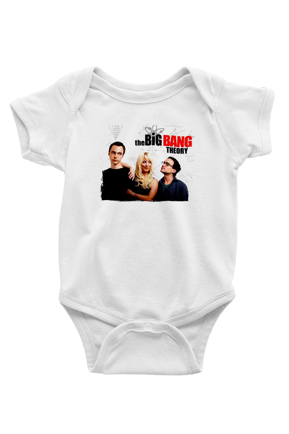 The Big Bang Theory Beyaz Bebek Body - Zıbın