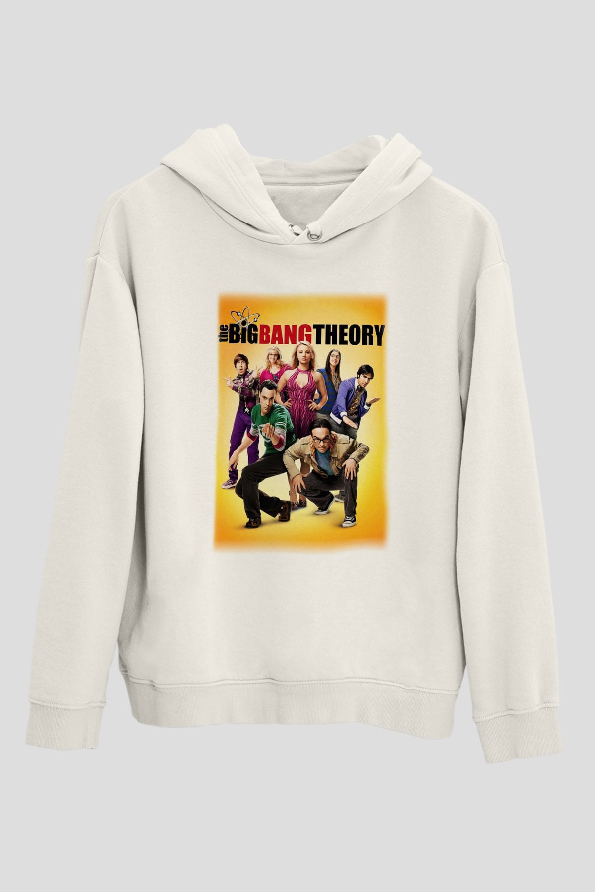 The Big Bang Theory Beyaz Unisex Kapşonlu Sweatshirt